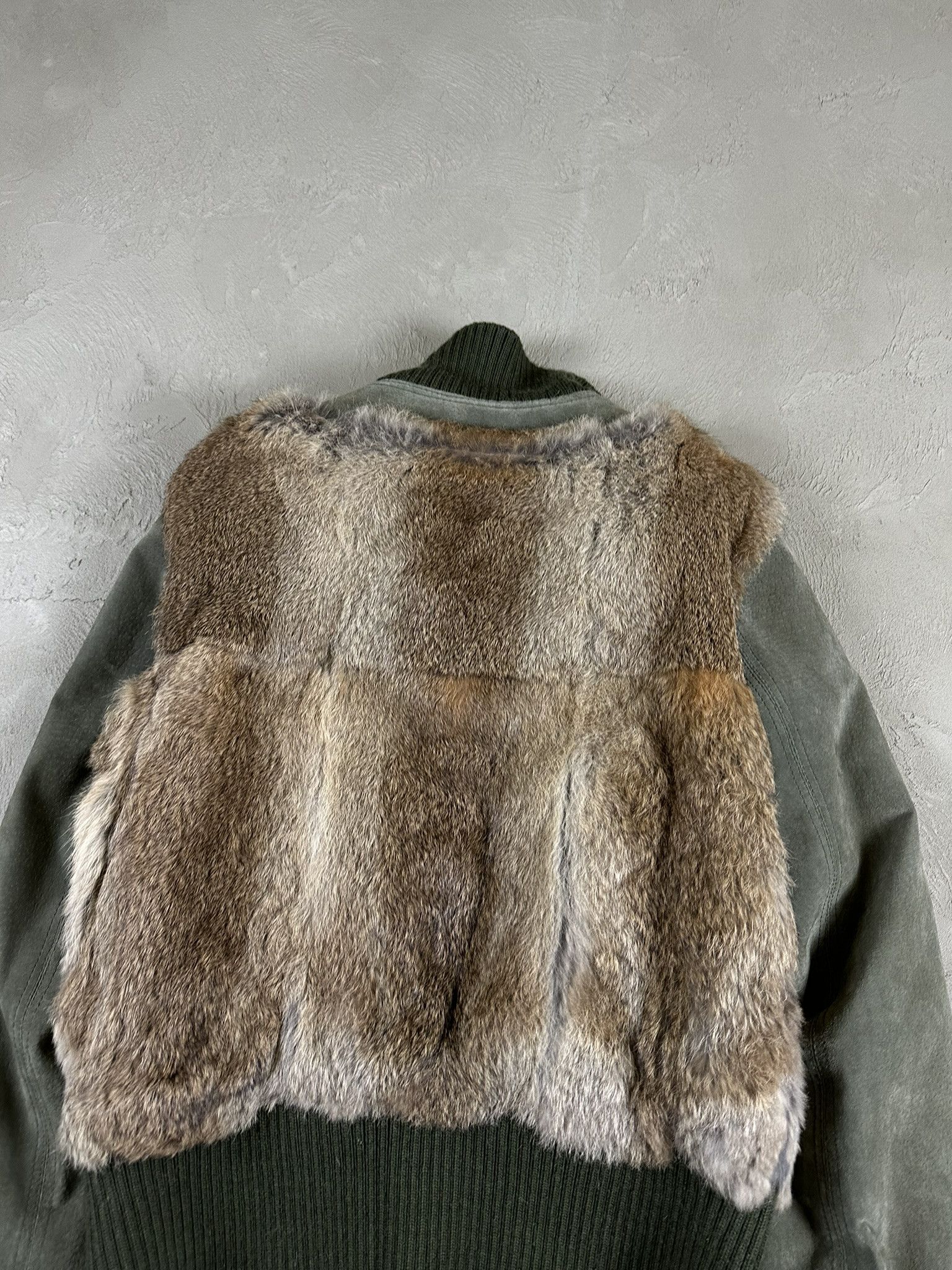 Mustang Vintage Mustang Y2k Real Fur Leather Boxy Bomber Jacket 00s Size M / US 6-8 / IT 42-44 - 12 Thumbnail