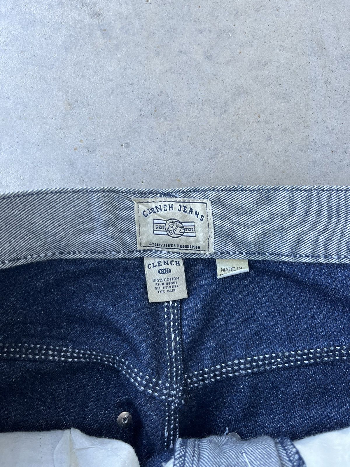 Clench Vintage Y2K Clench Jeans Silver Baggy Rave Style Pants Size US 34 / EU 50 - 5 Thumbnail