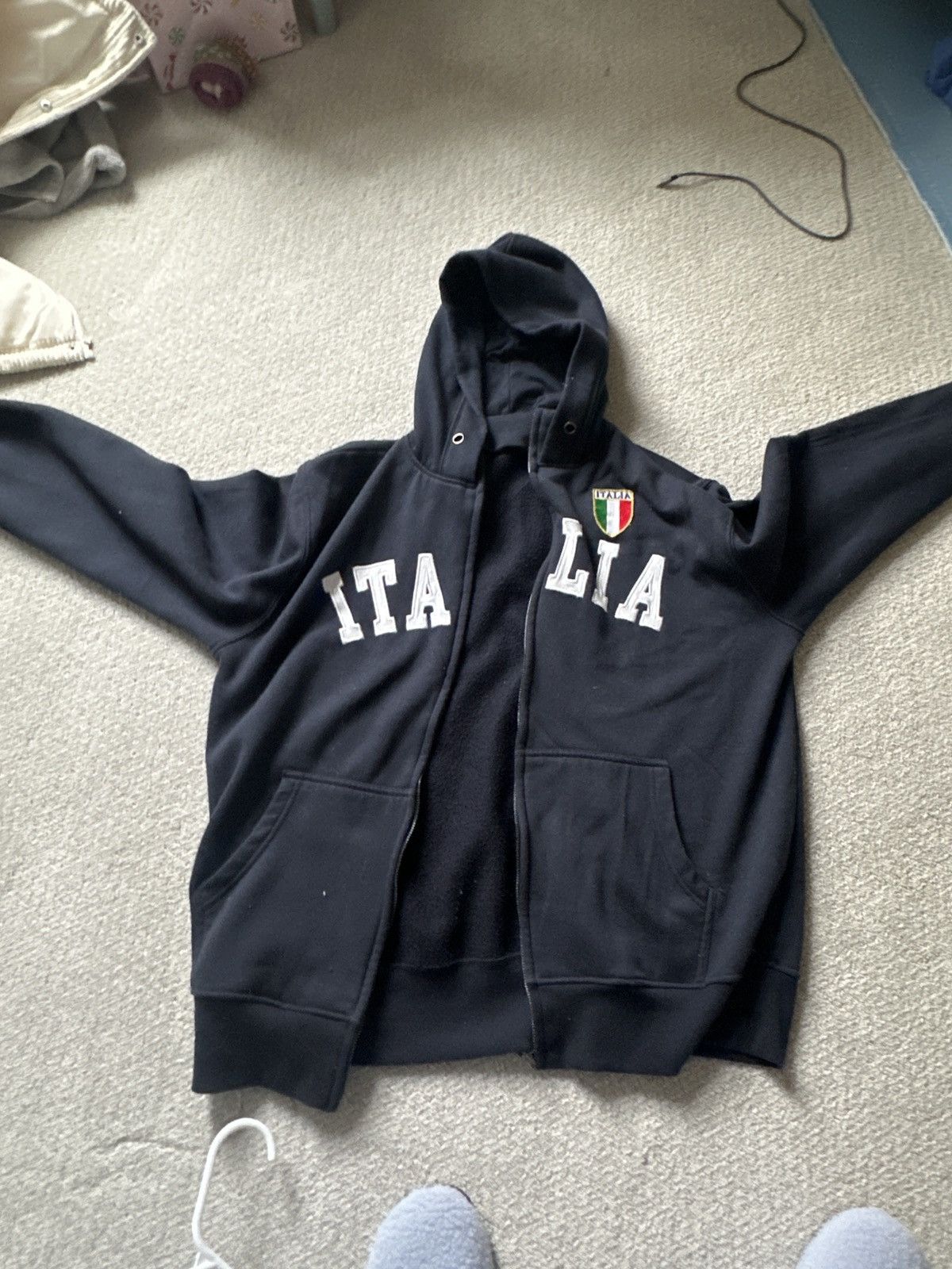 Other ITALIA vintage zip up hoodie Size US XXL / EU 58 / 5 - 4 Thumbnail