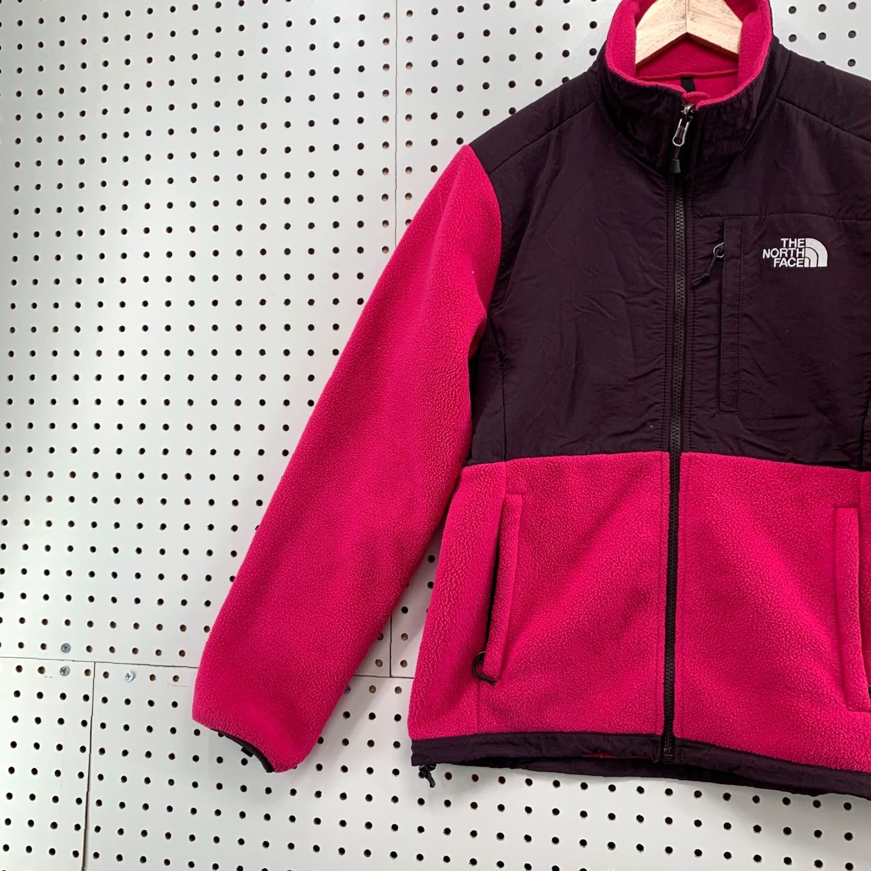 The North Face VINTAGE The North Face Denali Jacket Womens Small Full Zip Pink Fleece Long Sleeve Coat Size S / US 4 / IT 40 - 3 Thumbnail