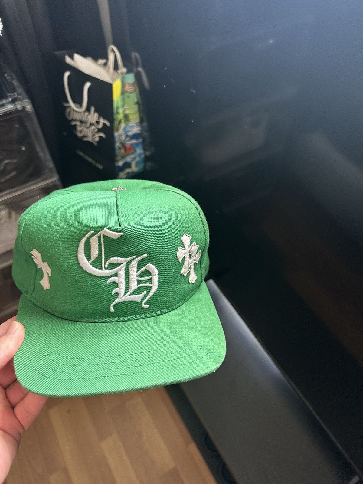 image of Chrome Hearts Hat Green, Men's
