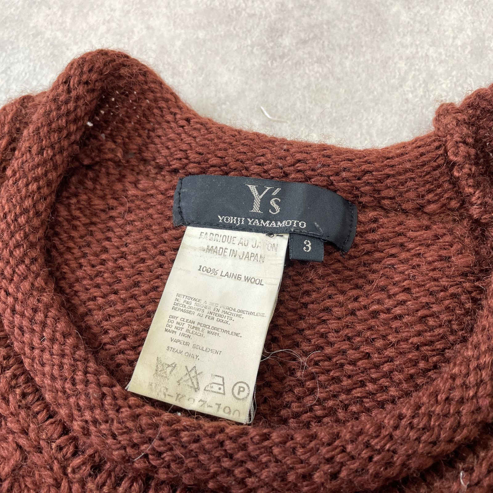 Yohji Yamamoto Y's YOHJI YAMAMOTO roll neck low gauge wool knit Size US L / EU 52-54 / 3 - 6 Thumbnail