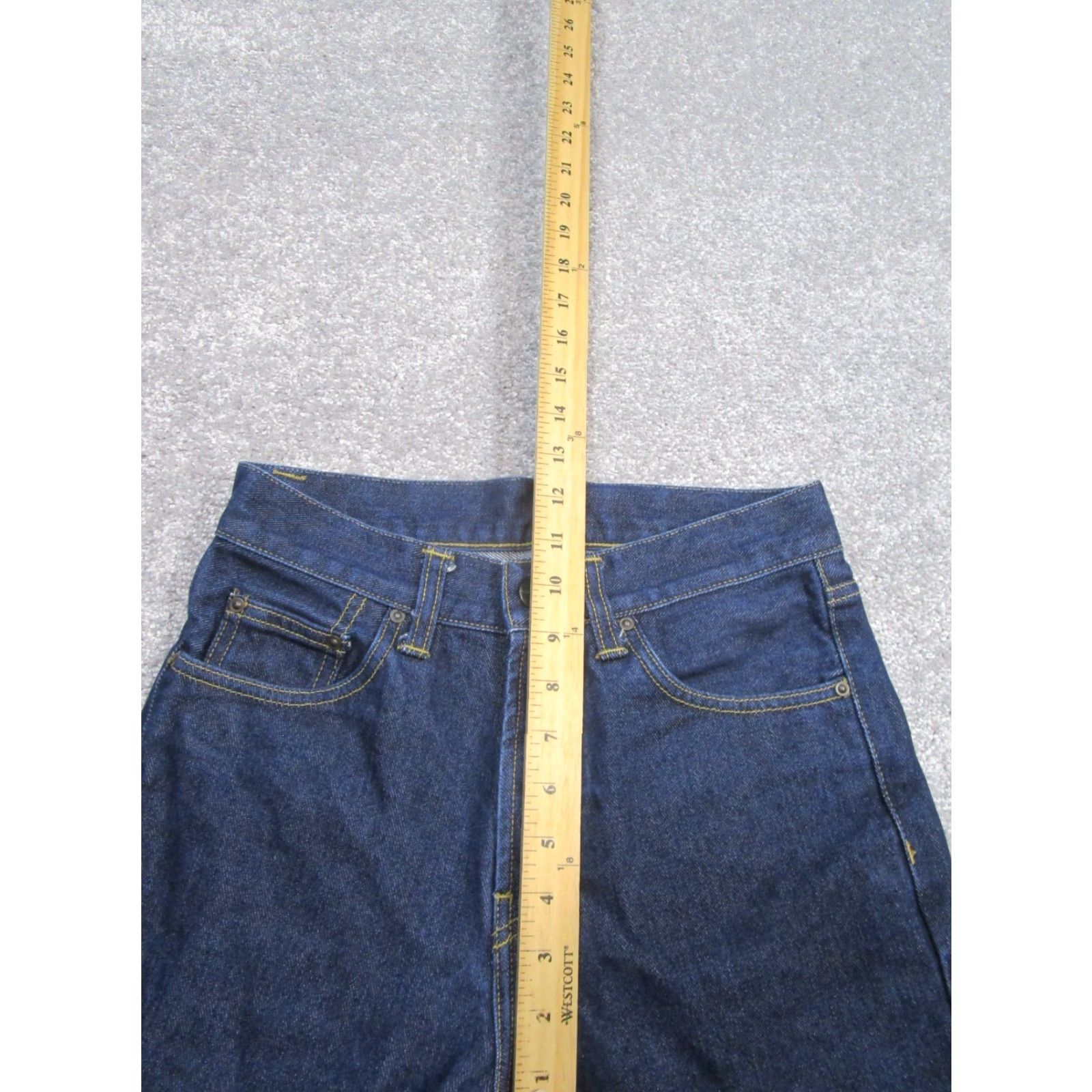 Carhartt Carhartt Jeans Mens Pontiac Denim Dark Wash 26x31 Blue Straight Regular 26 Regular Inseam 31 Mens Jeans Size US 26 / EU 42 - 5 Thumbnail