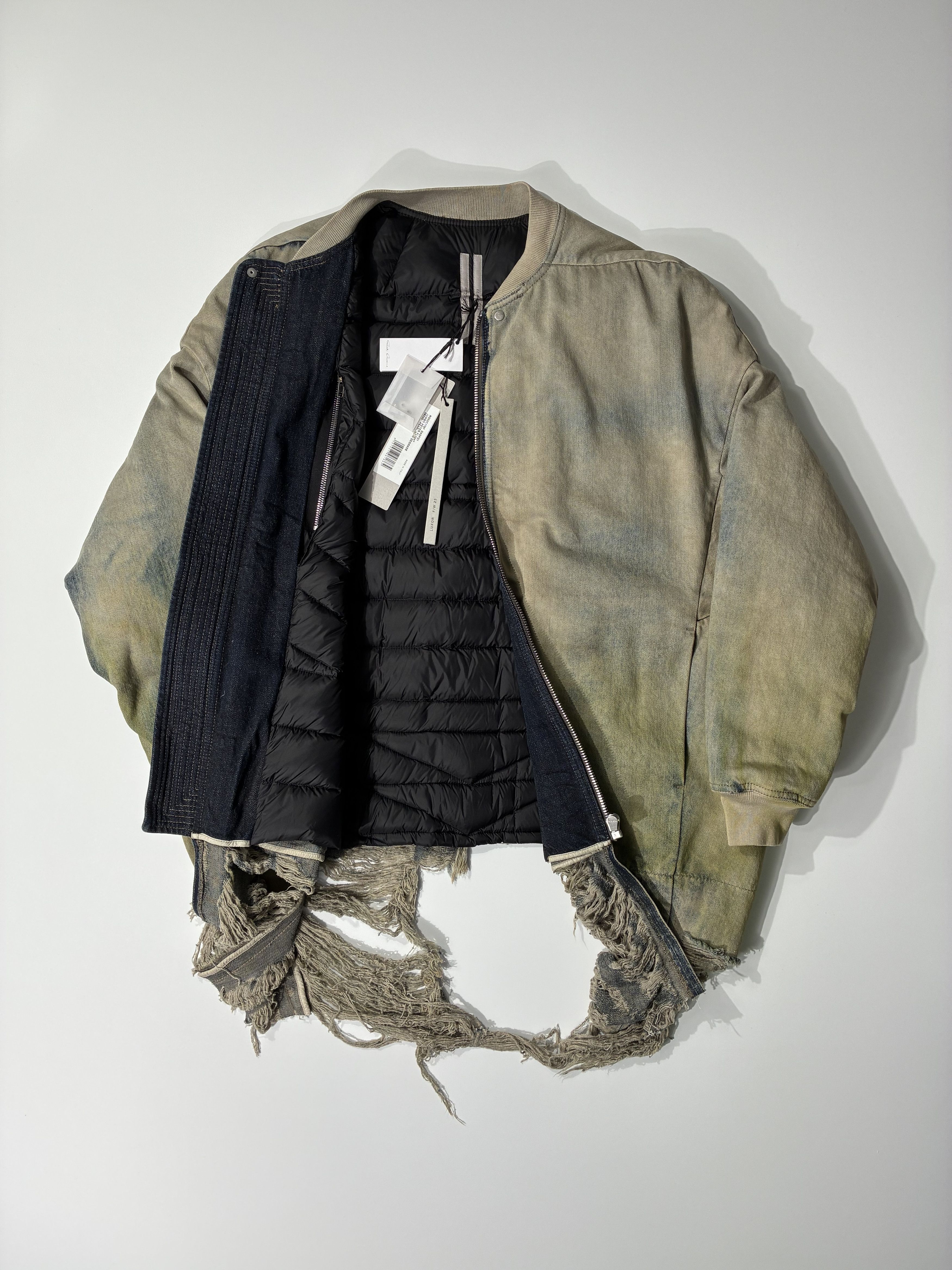 Rick Owens RICK OWENS JUMBO PETER FLIGHT BOMBER PEARL/ACID DEGRADE Size XS / US 0-2 / IT 36-38 - 5 Thumbnail