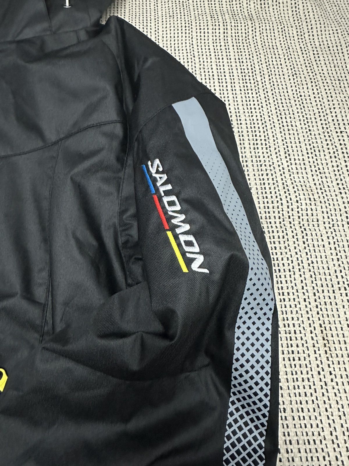 Salomon × Vintage 💰OFFER💰💥 SALOMON Black Hoodie Ski / Outdoor Jacket Size US M / EU 48-50 / 2 - 14 Thumbnail