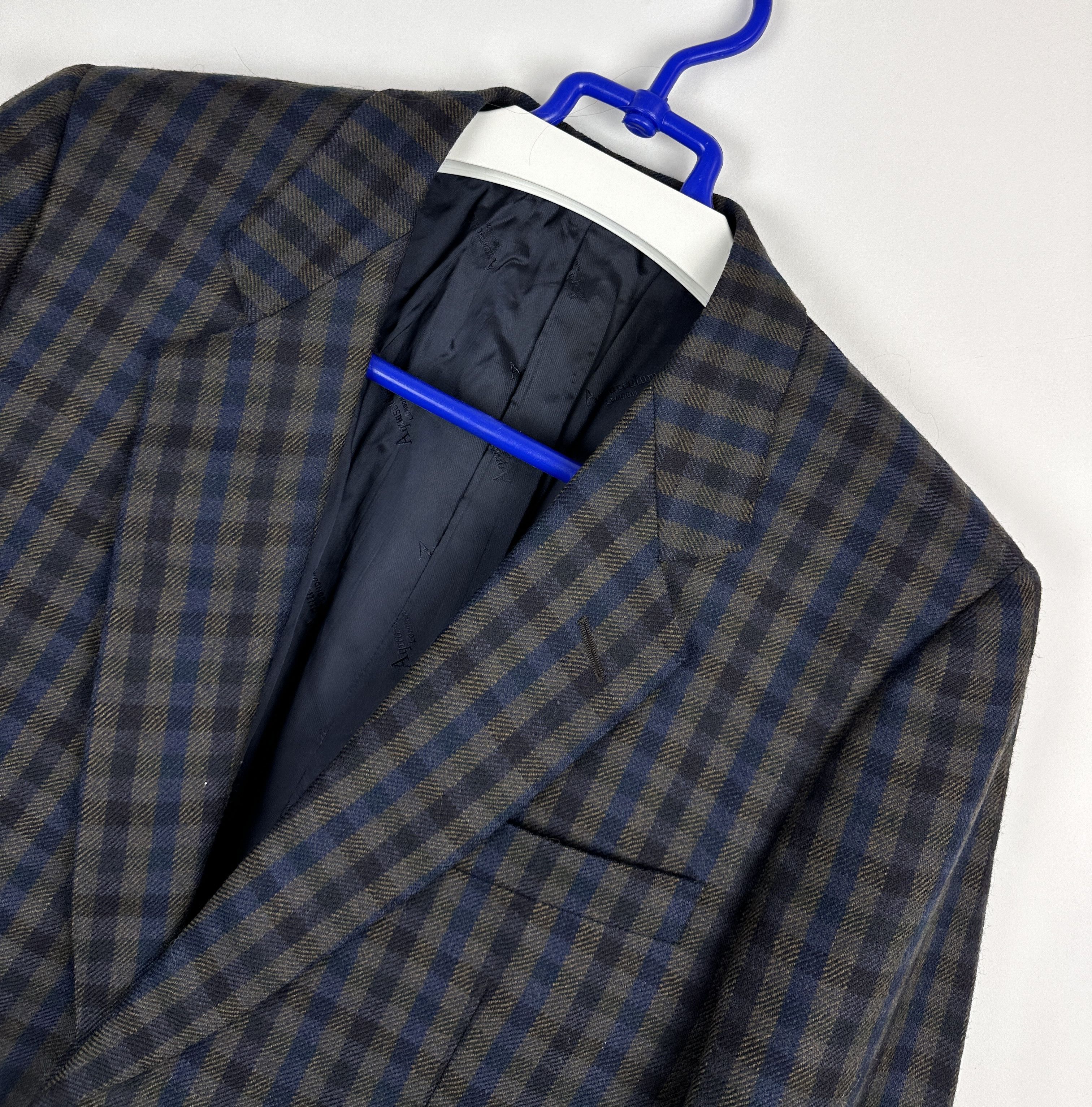 Aquascutum Vintage Aquascutum woolen checked blazer jacket Size 50R - 2 Thumbnail