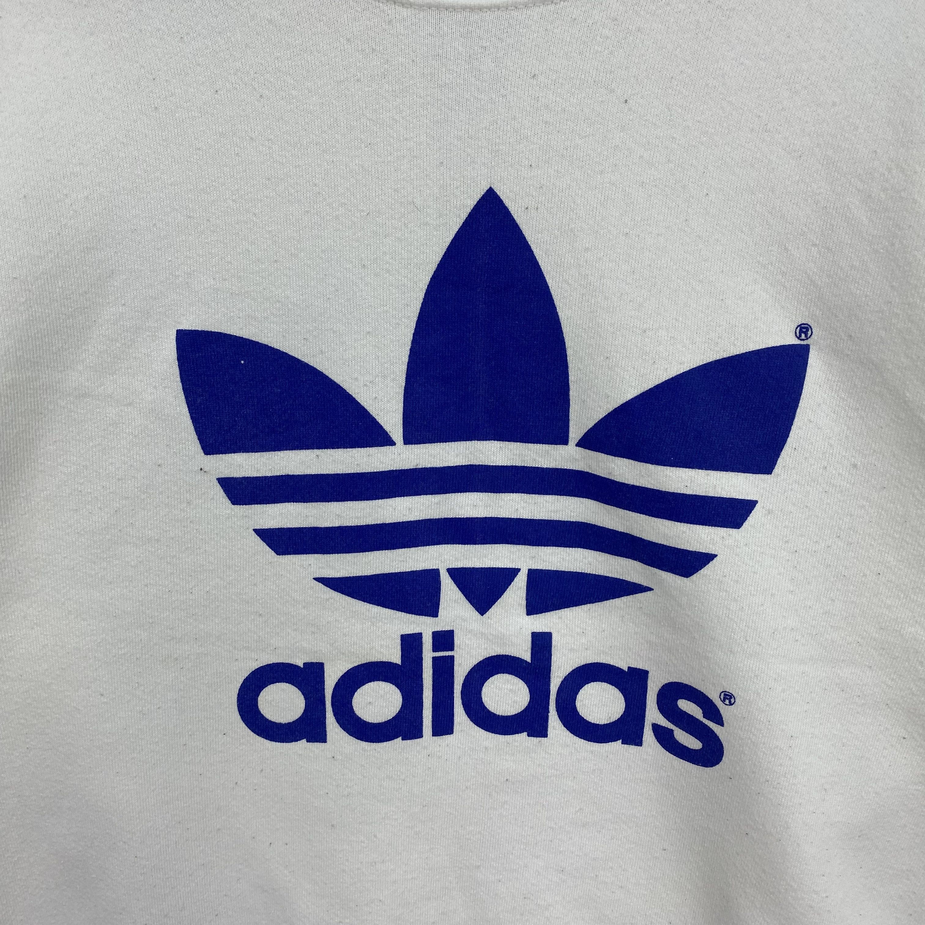 Adidas Vintage Adidas Sweater 90s Style Trefoil Sweatshirt Jumper Size US M / EU 48-50 / 2 - 2 Thumbnail