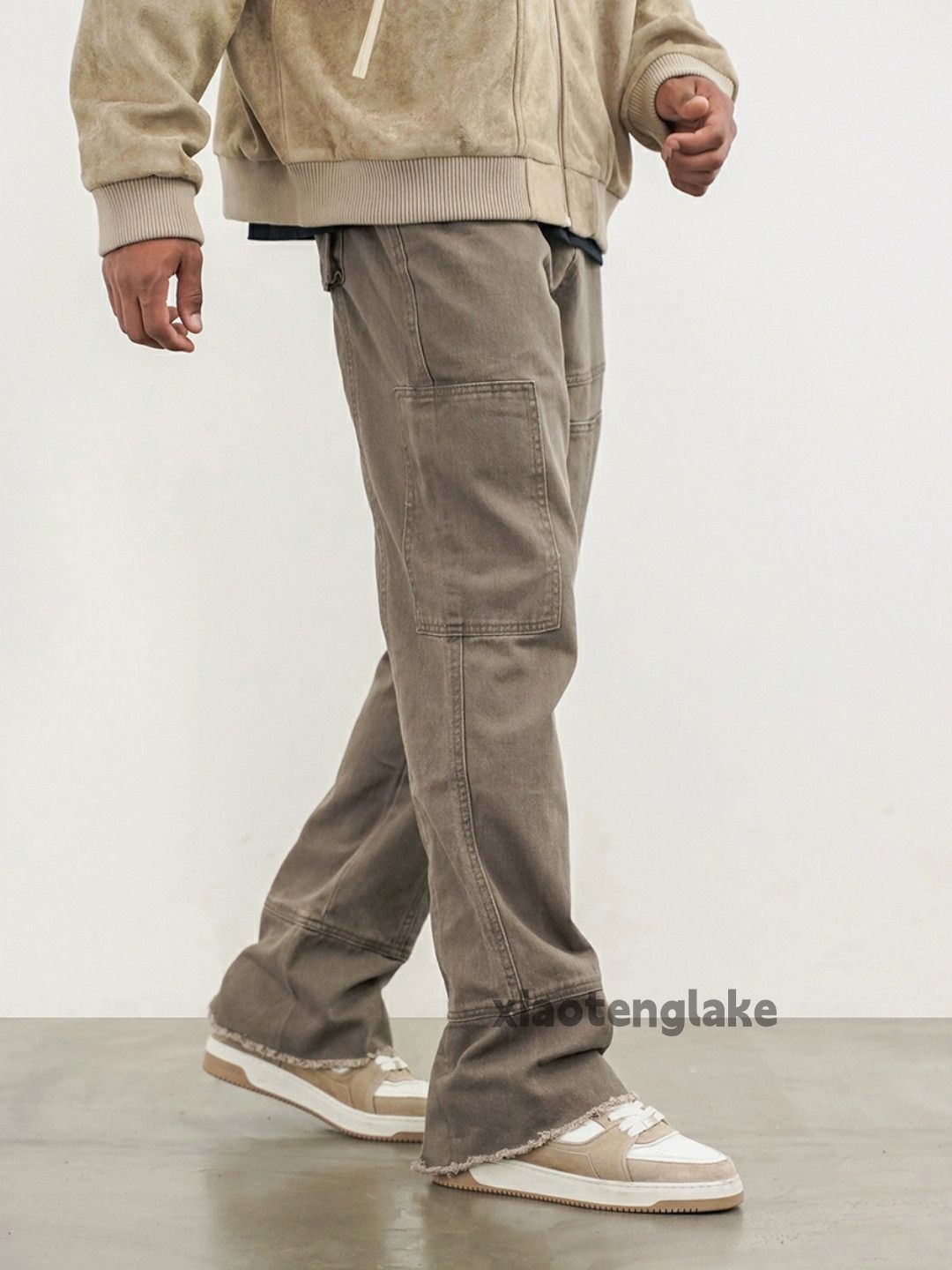 Designer × Japanese Brand × Vintage utility patchwork washed faded yuppie flared pants Size US 32 / EU 48 - 5 Thumbnail