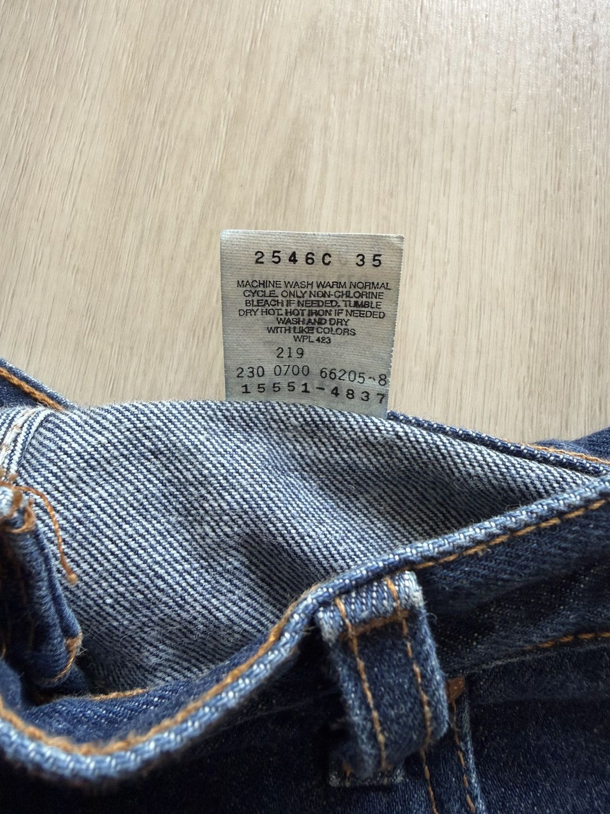 Levi's Vintage Y2K 00 Levis 550 Jeans Relaxed Fit Tapered Sz 12 Reg Size 32" / US 10 / IT 46 - 4 Thumbnail