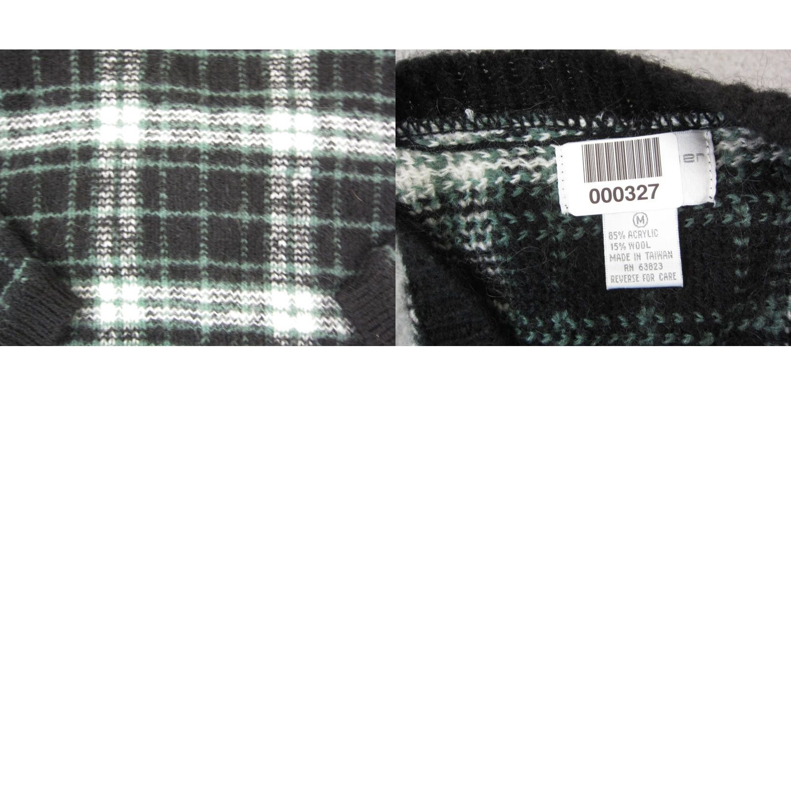Vintage VINTAGE Christopher & Banks Cardigan Womens M Black Plaid Wool Sweater Size M / US 6-8 / IT 42-44 - 9 Thumbnail