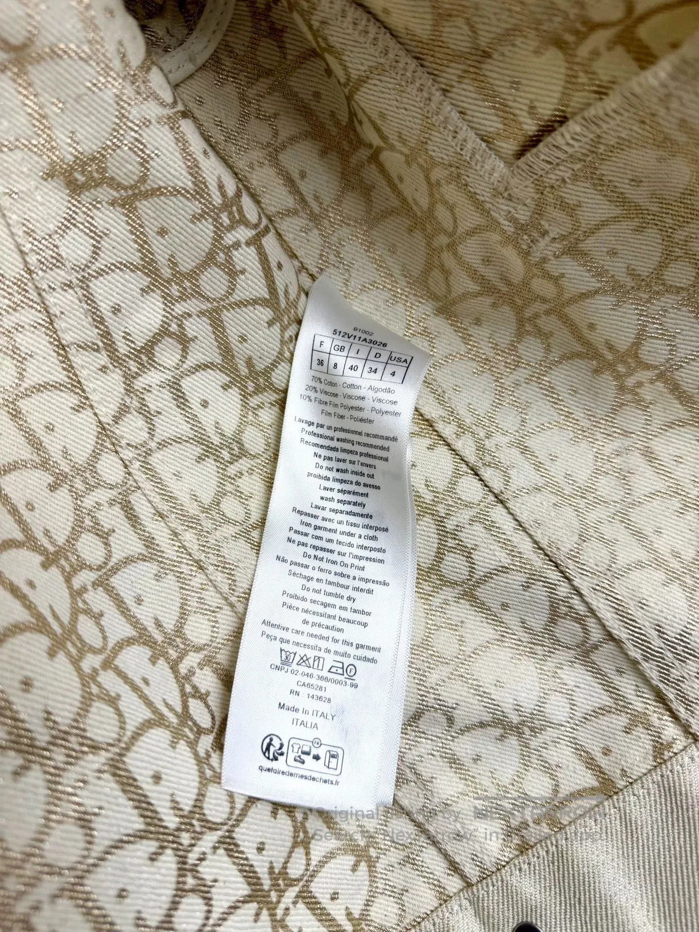 Dior dior beige denim jacket with gold detailing. Size M / US 6-8 / IT 42-44 - 6 Thumbnail
