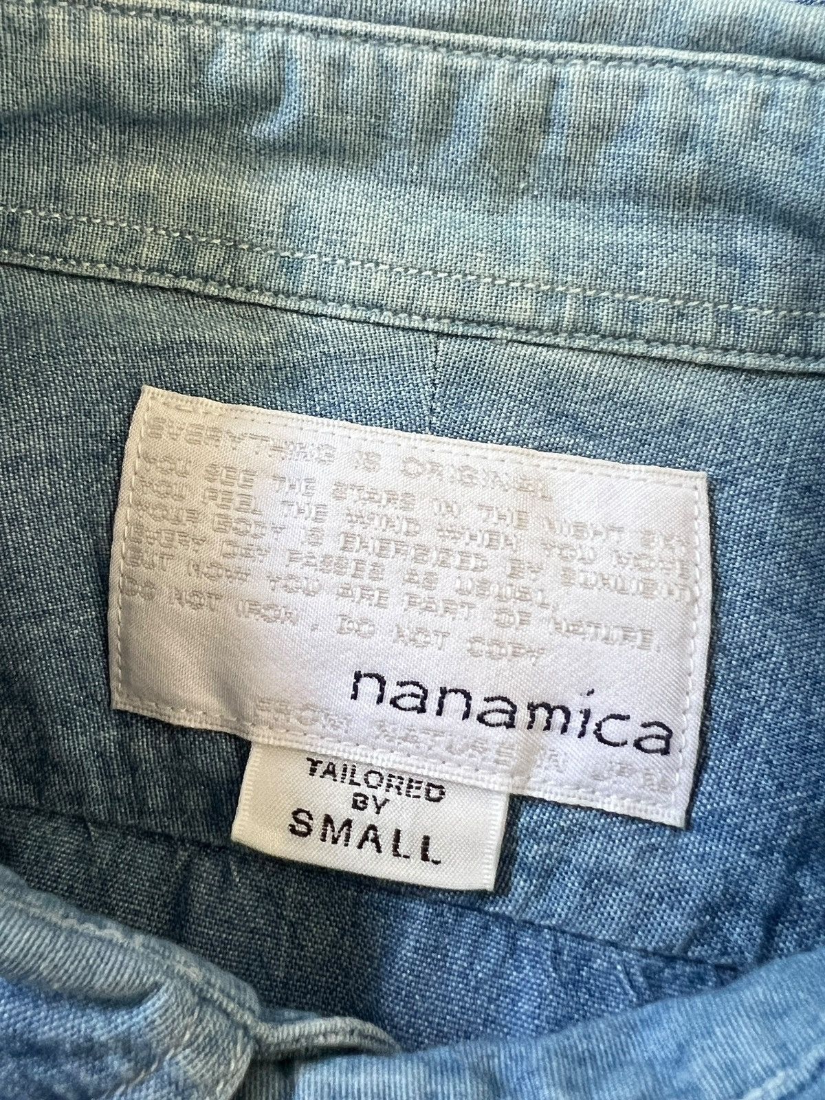 Nanamica Nanamica Patchwork Button Up Shirt Size US S / EU 44-46 / 1 - 12 Thumbnail