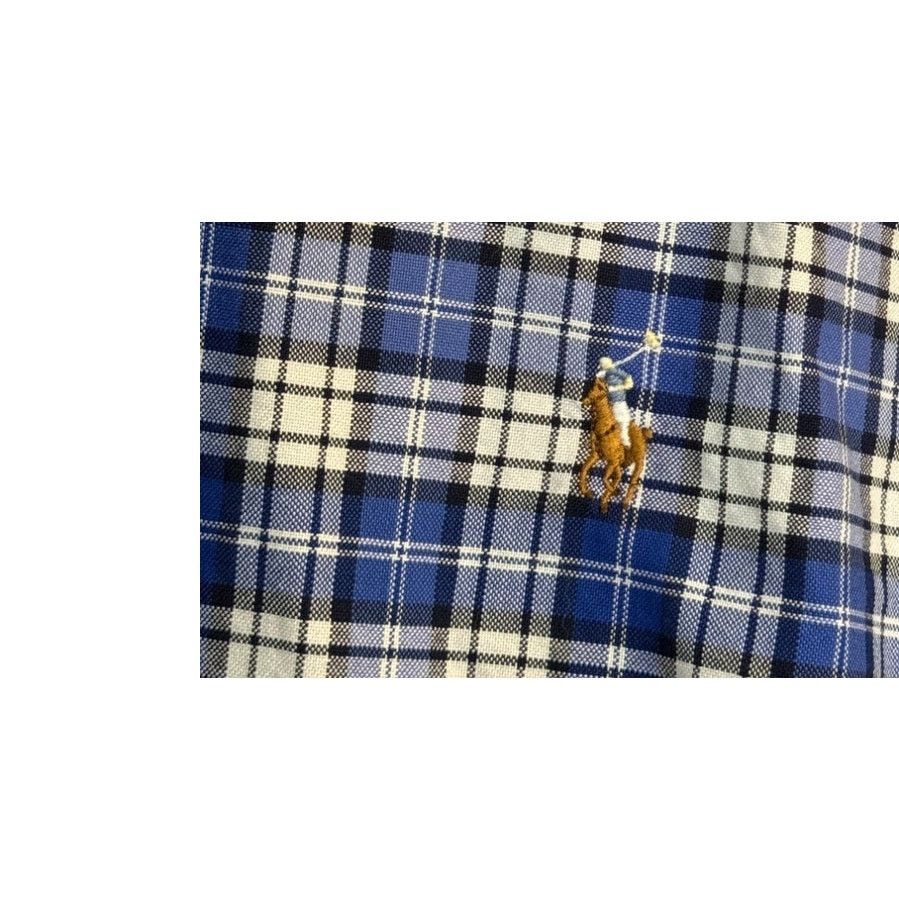 Ralph Lauren Ralph Lauren Shirt Men Large Blue Plaid Button Down Pony Size US L / EU 52-54 / 3 - 4 Thumbnail