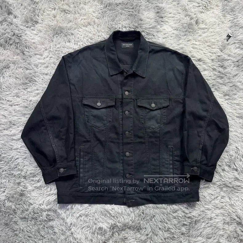 Balenciaga Balenciaga Splatter Denim Jacket Size US M / EU 48-50 / 2 - 2 Thumbnail