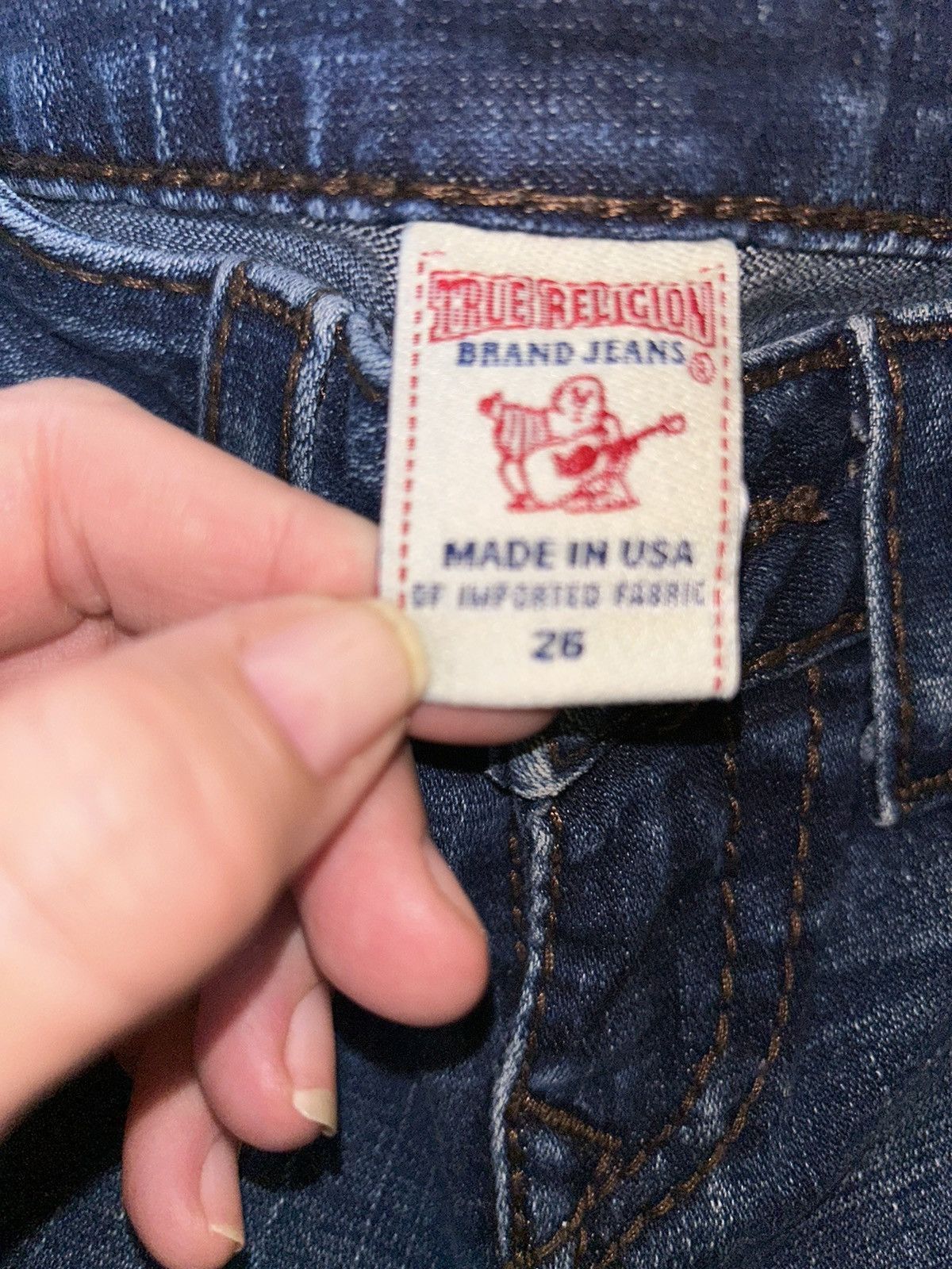 True Religion Womens True Religion Rainbow Becky jeans size 26 Size 26" / US 2 / IT 38 - 4 Thumbnail