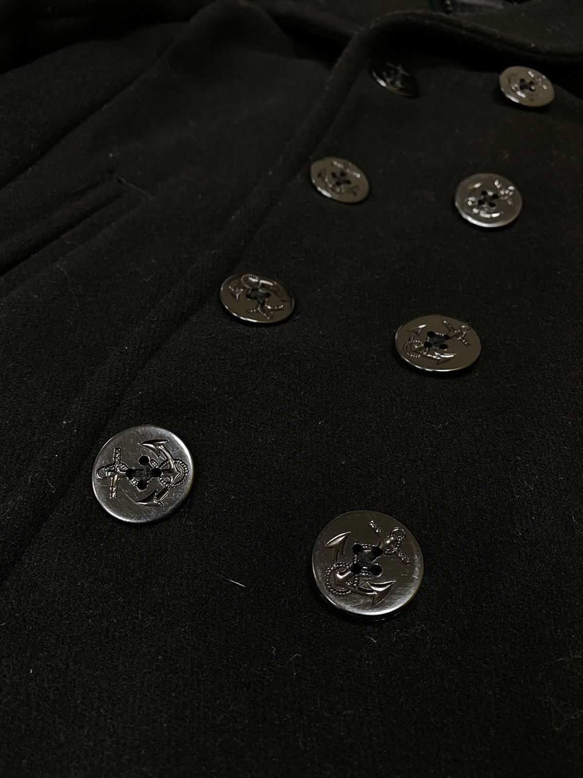 Schott Vintage Schott NYC Mens Black Wool Army Jacket Size S Size US S / EU 44-46 / 1 - 4 Thumbnail