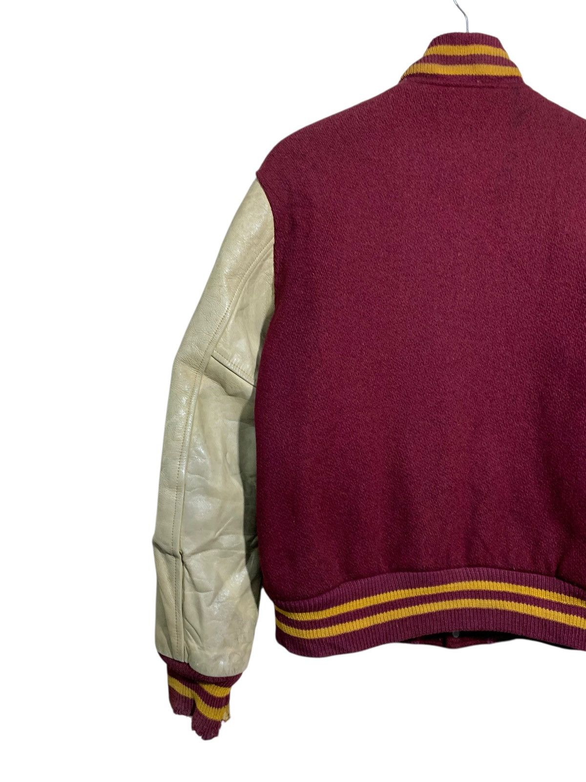 🔥VTG 70s BUTWIN WOOL/LEATHER VARSITY JACKET