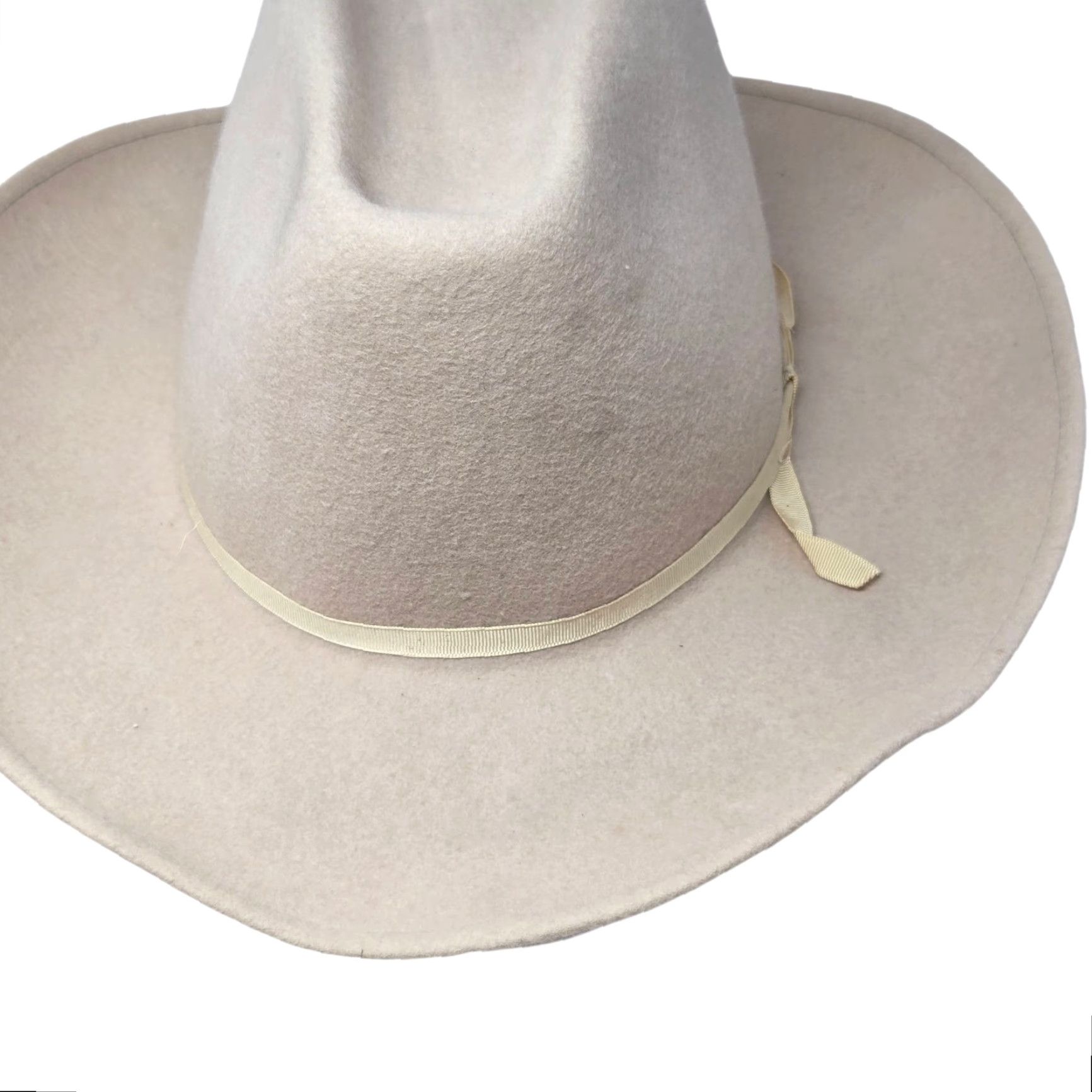 Vintage VINTAGE Western Cowboy Hat Men 7 Tan Wool Weatherized 100% Wool Buckhorn USA Rockmount Ranch Wear Size ONE SIZE - 6 Thumbnail