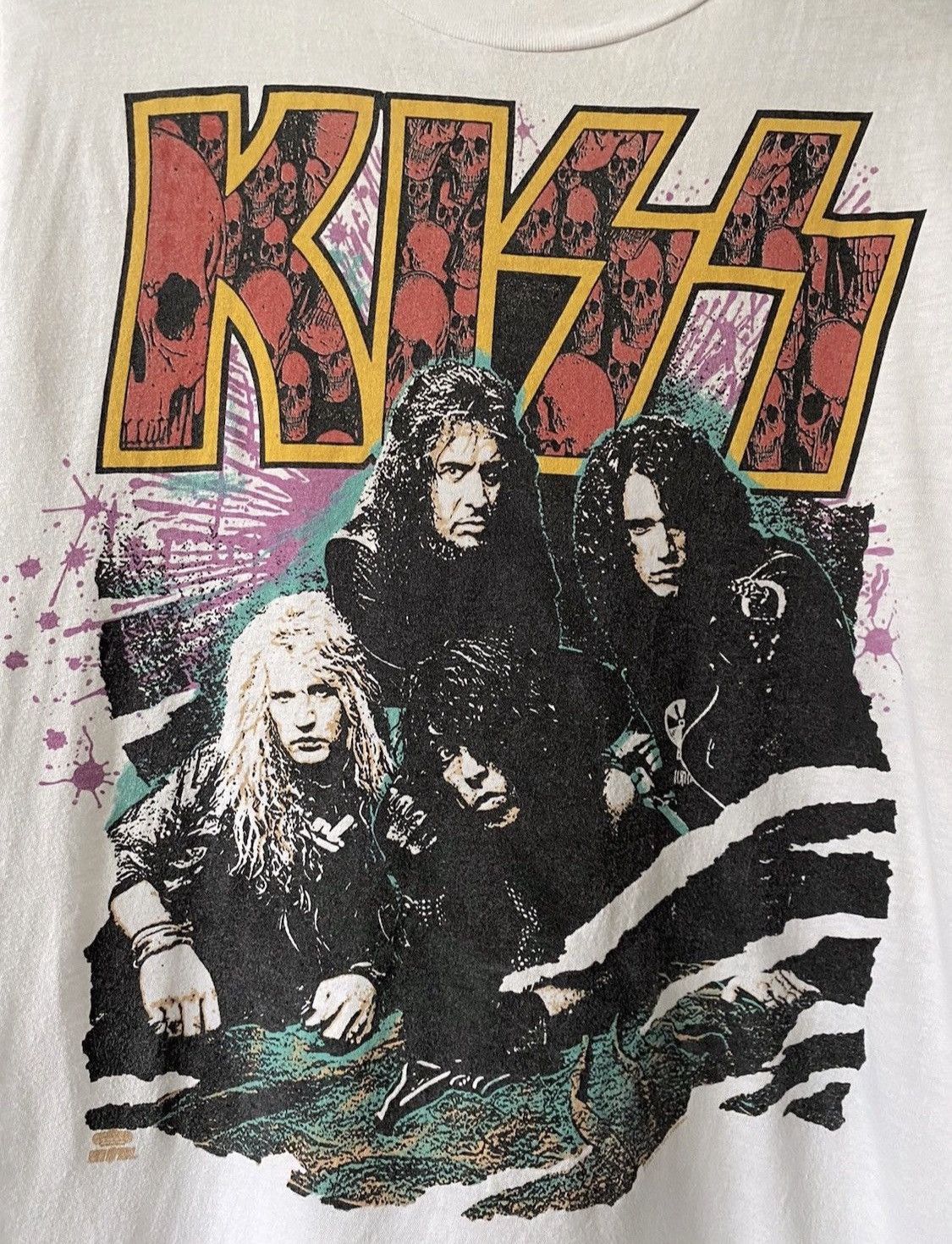 Band Tees × KISS × Vintage KISS 1992 Revenge Vintage Tour T Shirt Size US XL / EU 56 / 4 - 2 Thumbnail