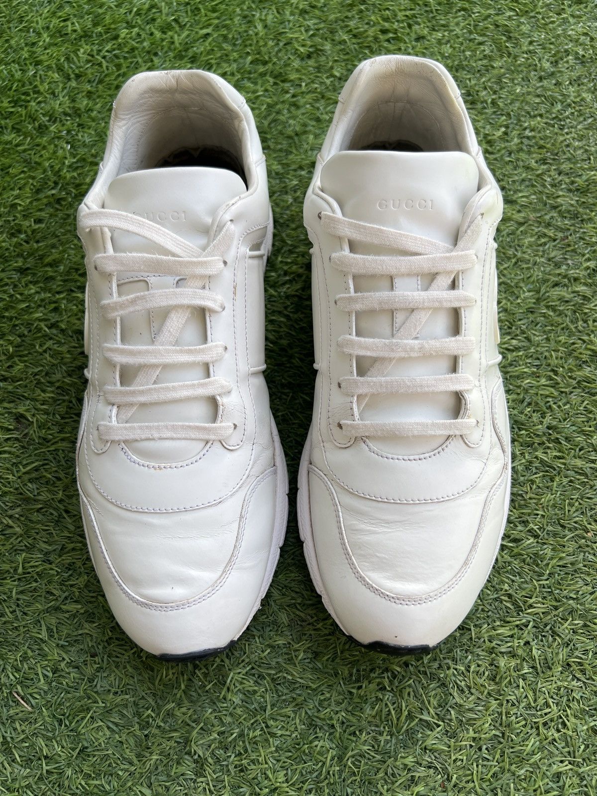 Gucci GUCCI LEATHER LOW ‘WHITE’ 426184 Size US 9.5 / EU 42-43 - 5 Thumbnail
