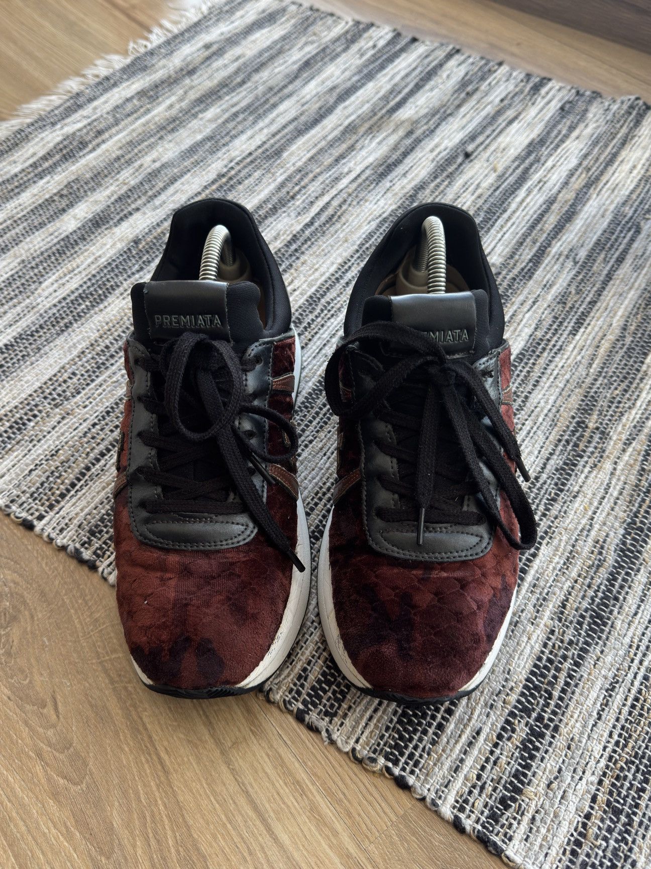 Premiata PREMIATA Woman’s Velour Burgundy Sneakers Shoes Size 37 Size US 6.5 / IT 36.5 - 7 Thumbnail