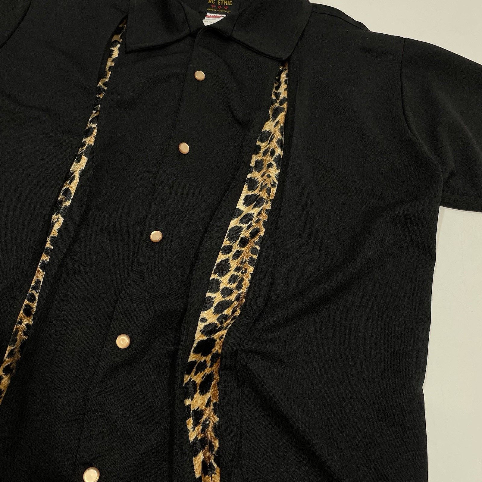 Bc Ethic BC Ethic Camp Shirt M Black Leopard Retro Lounge Bowling Size US M / EU 48-50 / 2 - 2 Thumbnail