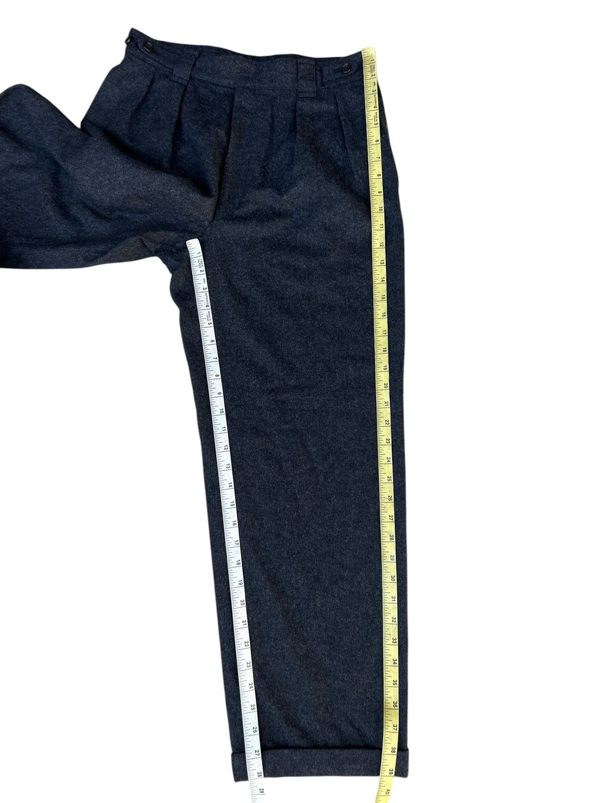 Japanese Brand Vintage 80s Jun Men Japan Black Wool Gurkha Trouser Pant Size US 30 / EU 46 - 10 Thumbnail