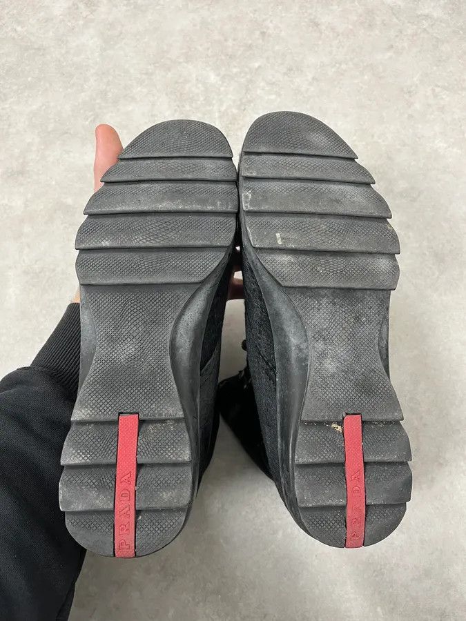 Prada 2000s Prada Pony Hair Leather Black High Shoes Size US 8.5 / EU 41-42 - 8 Thumbnail