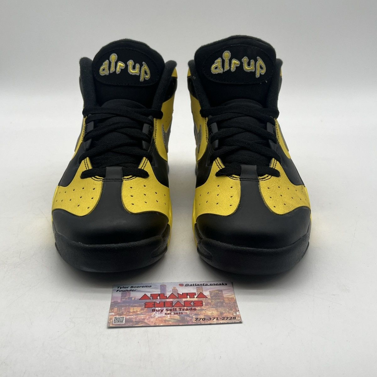 Nike Air up 14 black yellow strike Size US 9 / EU 42 - 2 Thumbnail