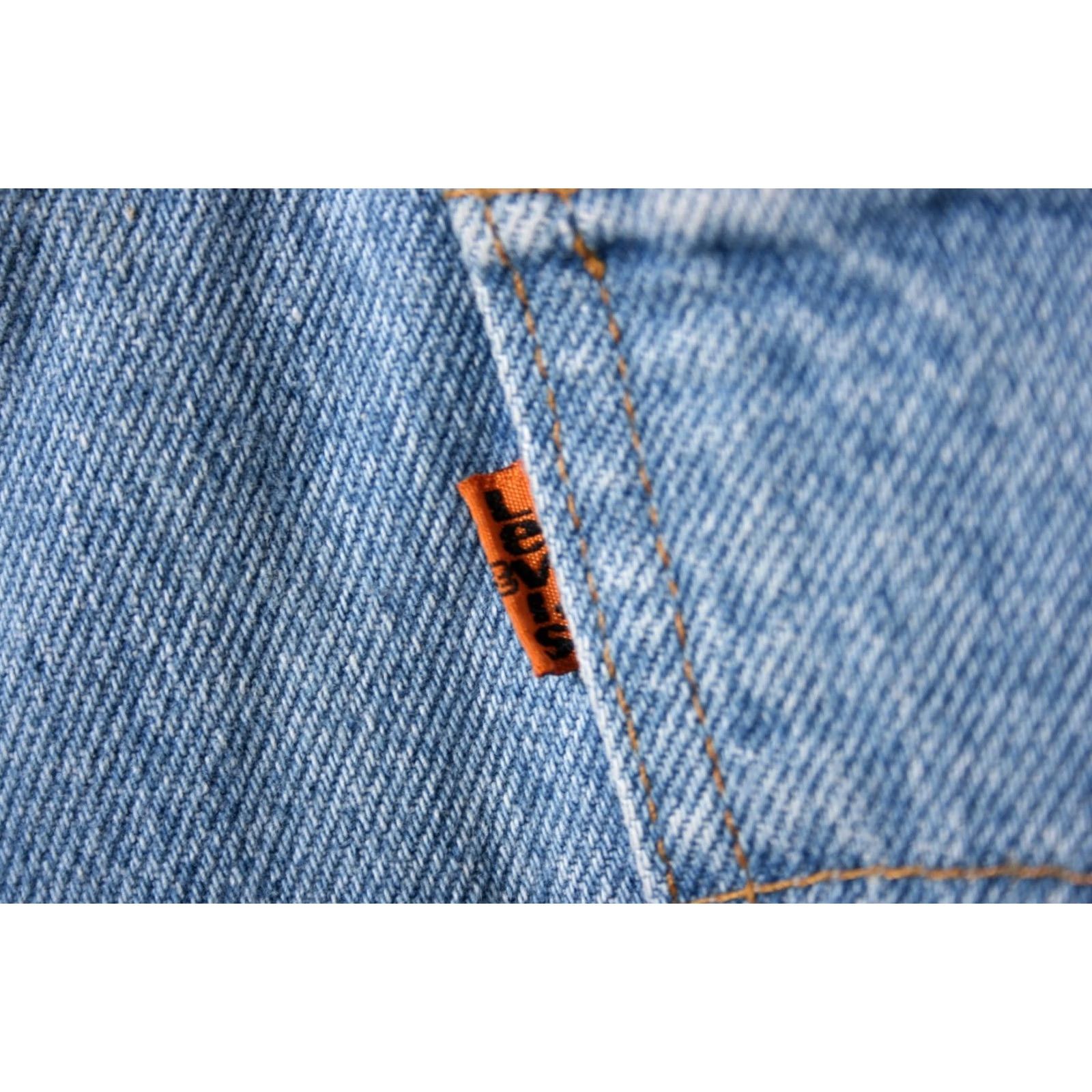 Levi's VINTAGE Levi's 505 Orange Tab Blue Denim 12" Inseam Jean Shorts Sz 32 Mens Size US 31 - 6 Thumbnail