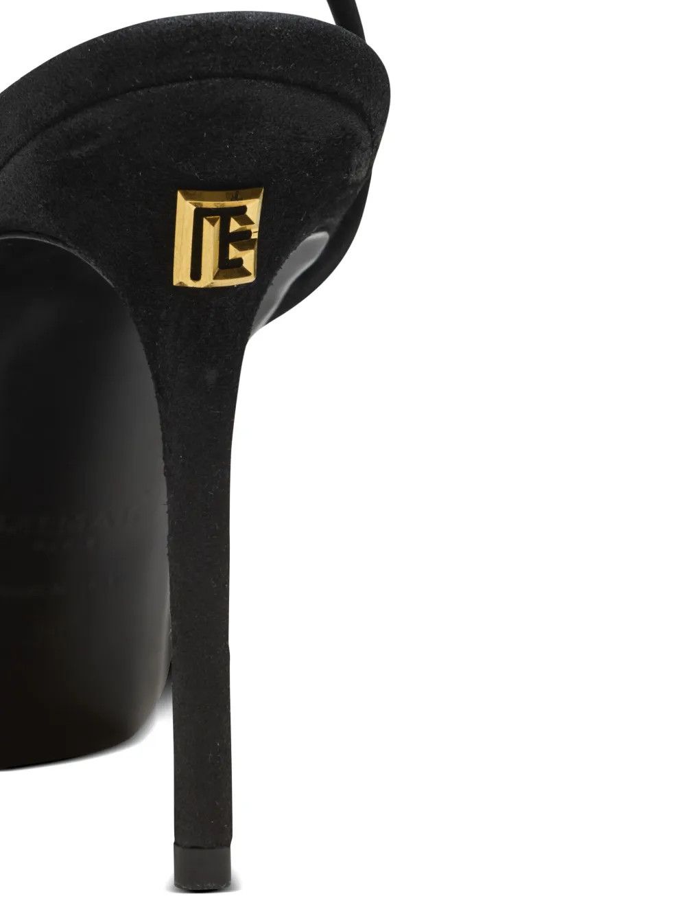 Balmain o1s1wg111225 110mm Suede Sandals in Black Size US 8 / IT 38 - 5 Thumbnail