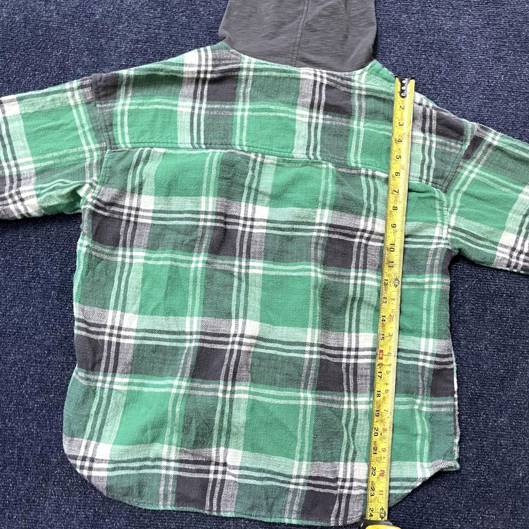 Vintage VINTAGE American Eagle Shirt Mens M Green Plaid Hooded Flannel Button Up Pockets Size US M / EU 48-50 / 2 - 4 Thumbnail