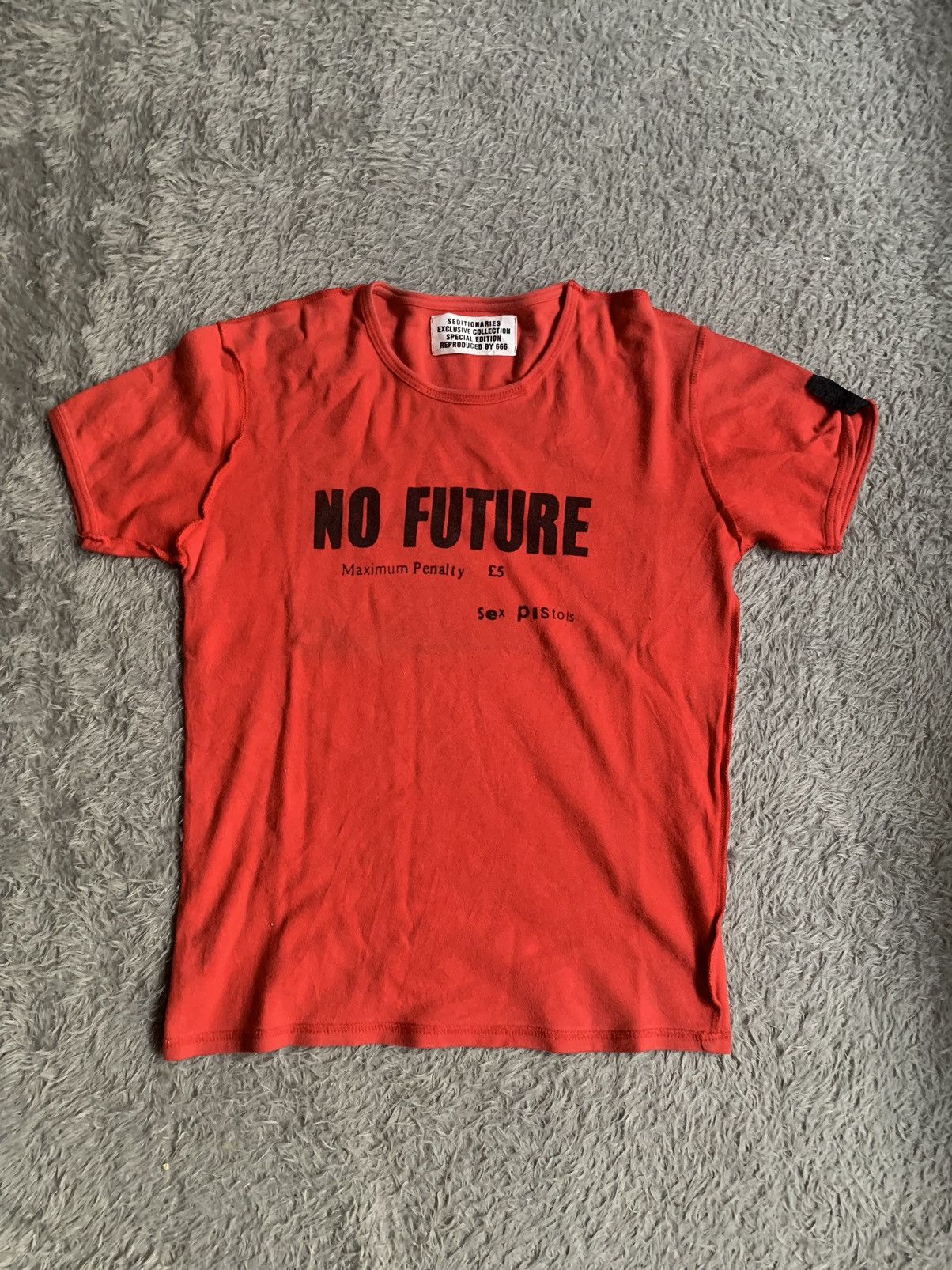 Seditionaries Sex Pistol No Future Punk Rock Tee