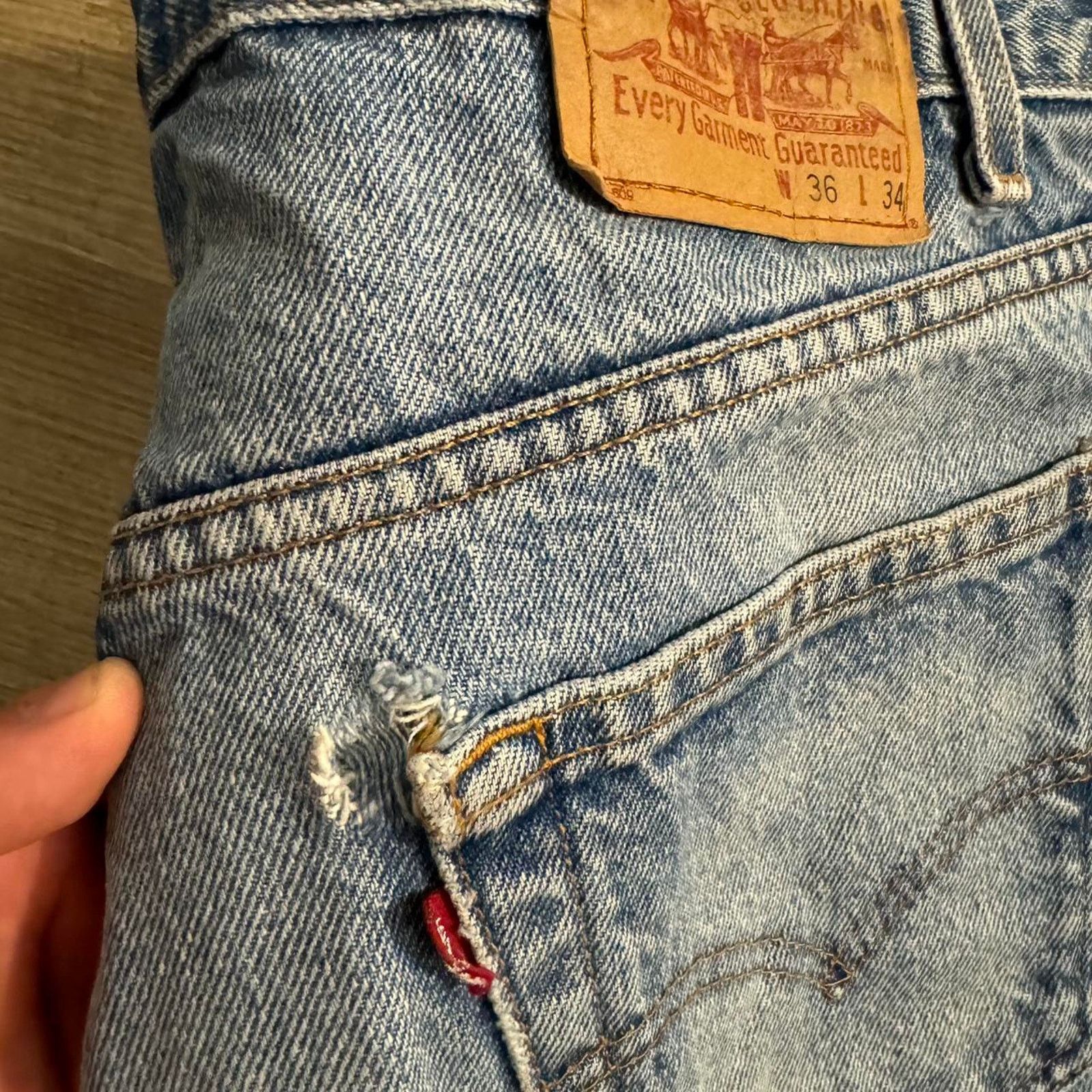 Levi's Vintage levis 550 relaxed fit Size US 36 / EU 52 - 4 Thumbnail