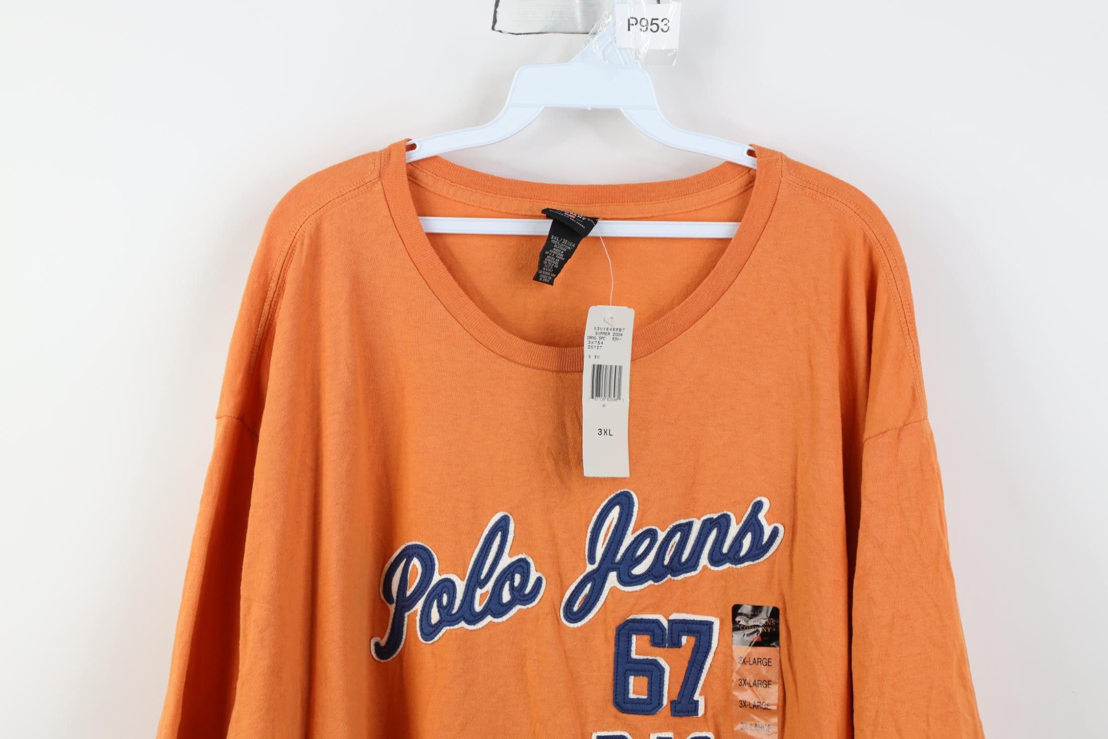 Polo Ralph Lauren Deadstock Vintage Y2K 2004 Ralph Lauren Spell Out T-Shirt Size US XXL / EU 58 / 5 - 2 Thumbnail