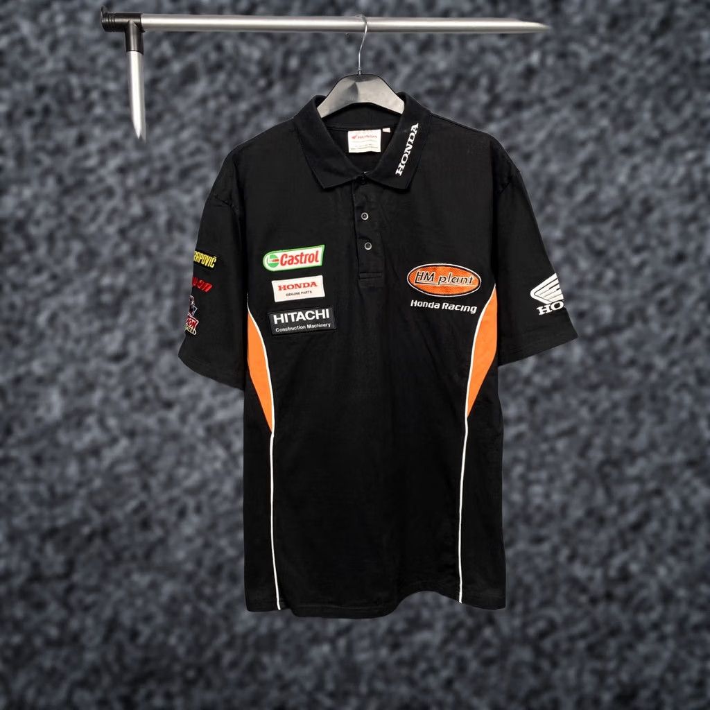 Honda Honda Racing Team Polo Shirt Mens XL Black Polo Size US XL / EU 56 / 4 - 1 Thumbnail