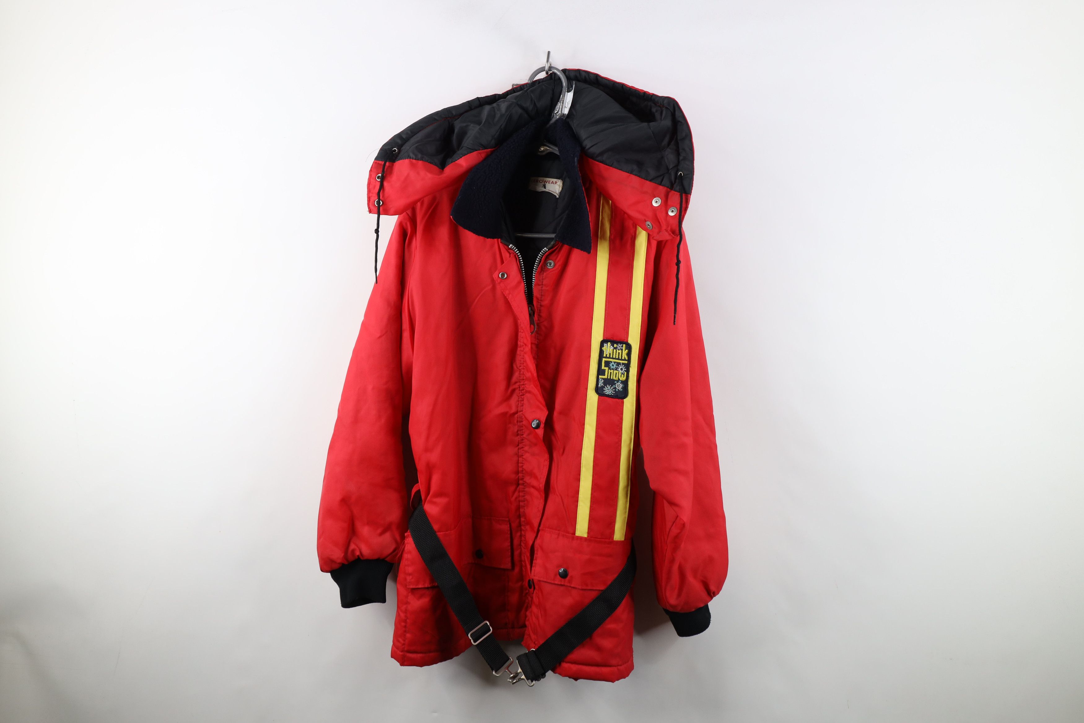 Vintage Vintage 60s 70s Streetwear Belted Ski Jacket USA Think Snow Size US XL / EU 56 / 4 - 1 Thumbnail