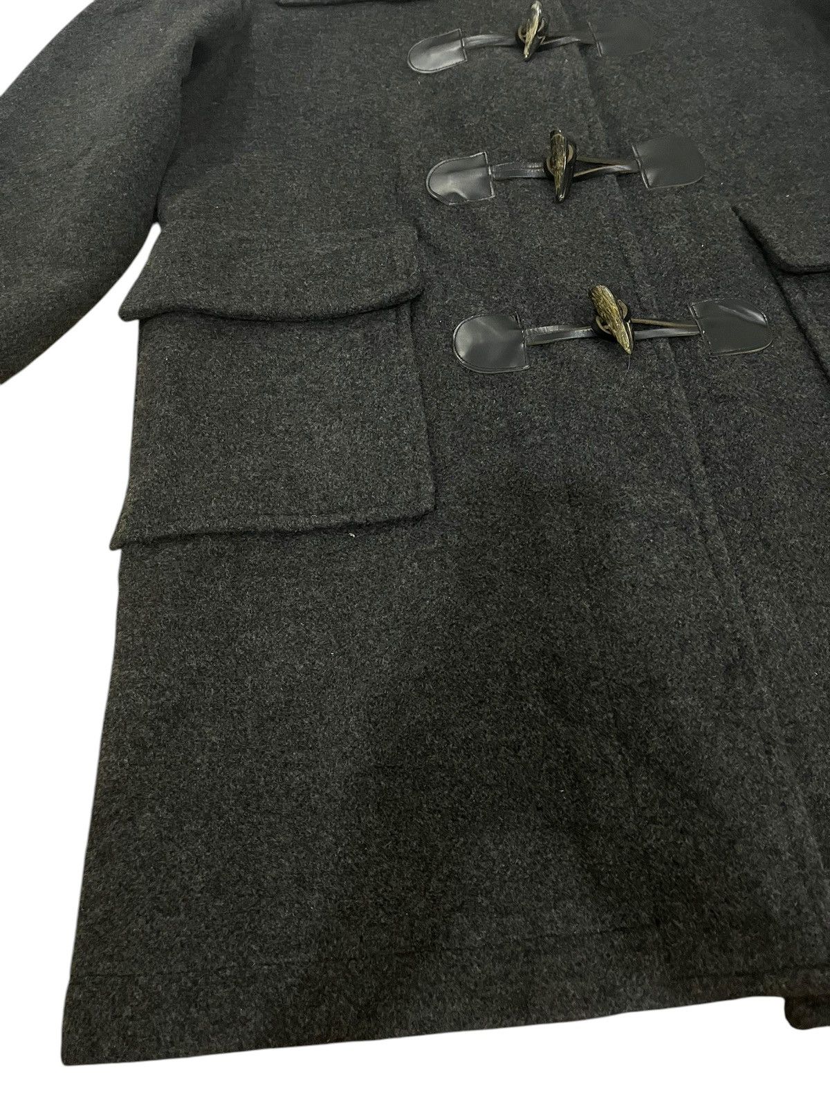 Designer × Japanese Brand × Takeo Kikuchi 🇯🇵 TAKEO KIKUCHI WOOL DUFFLE LONG COAT/JACKET Size US M / EU 48-50 / 2 - 3 Thumbnail