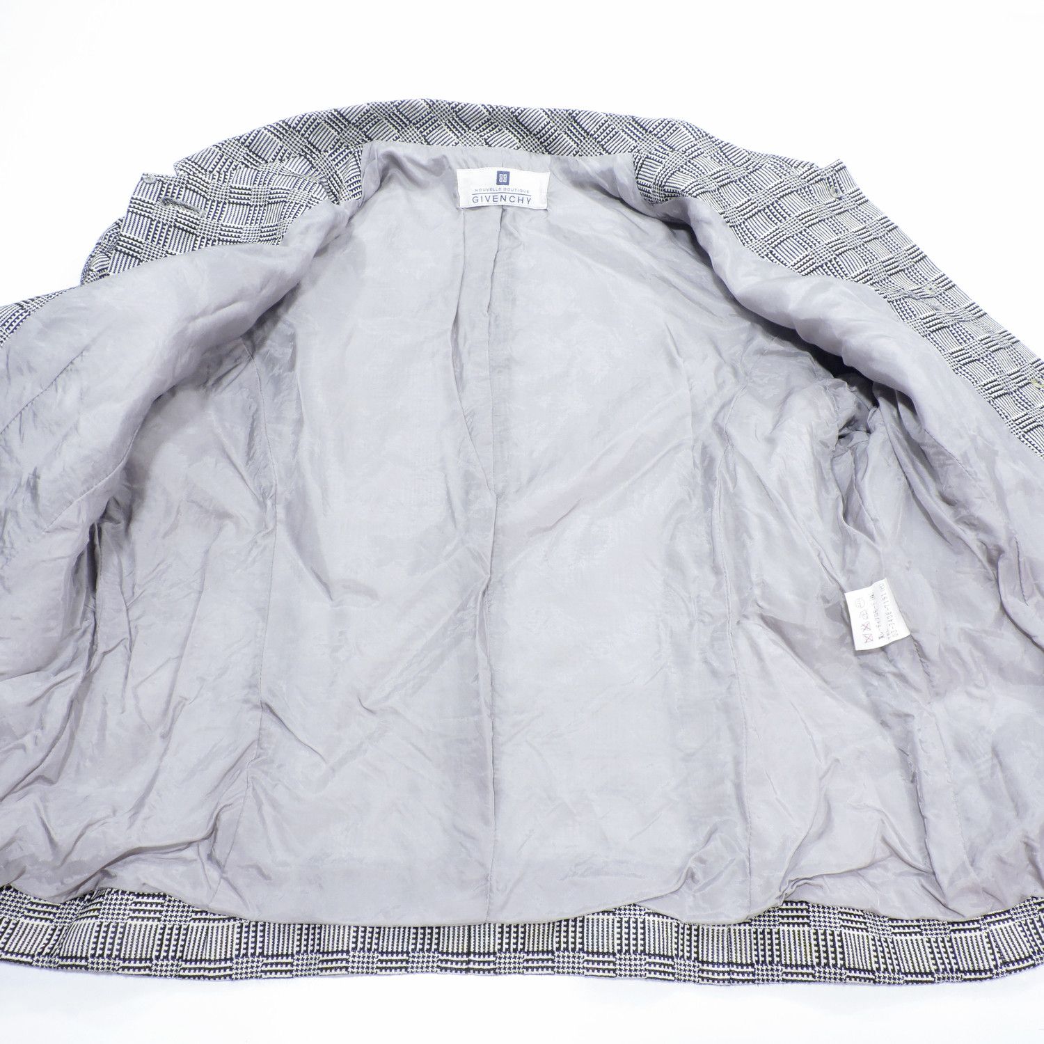 Givenchy GIVENCHY NOUVELLS BOUTIQUE HOUNDSTOOTH GLEN PLAID JACKET Size L / US 10 / IT 46 - 6 Thumbnail