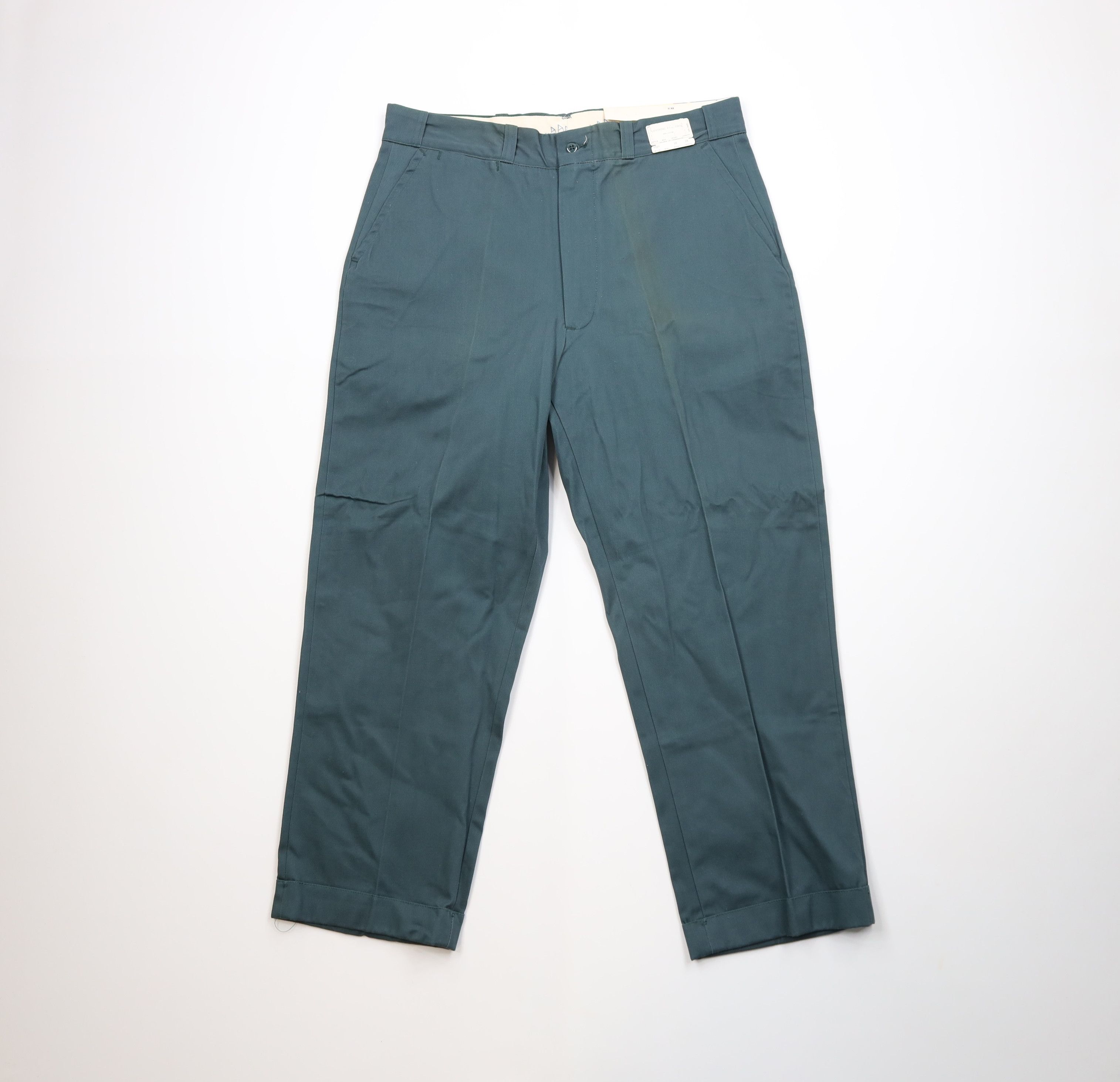 Vintage Deadstock Vintage 60s Cotton Twill Pants Green USA Size US 36 / EU 52 - 1 Thumbnail