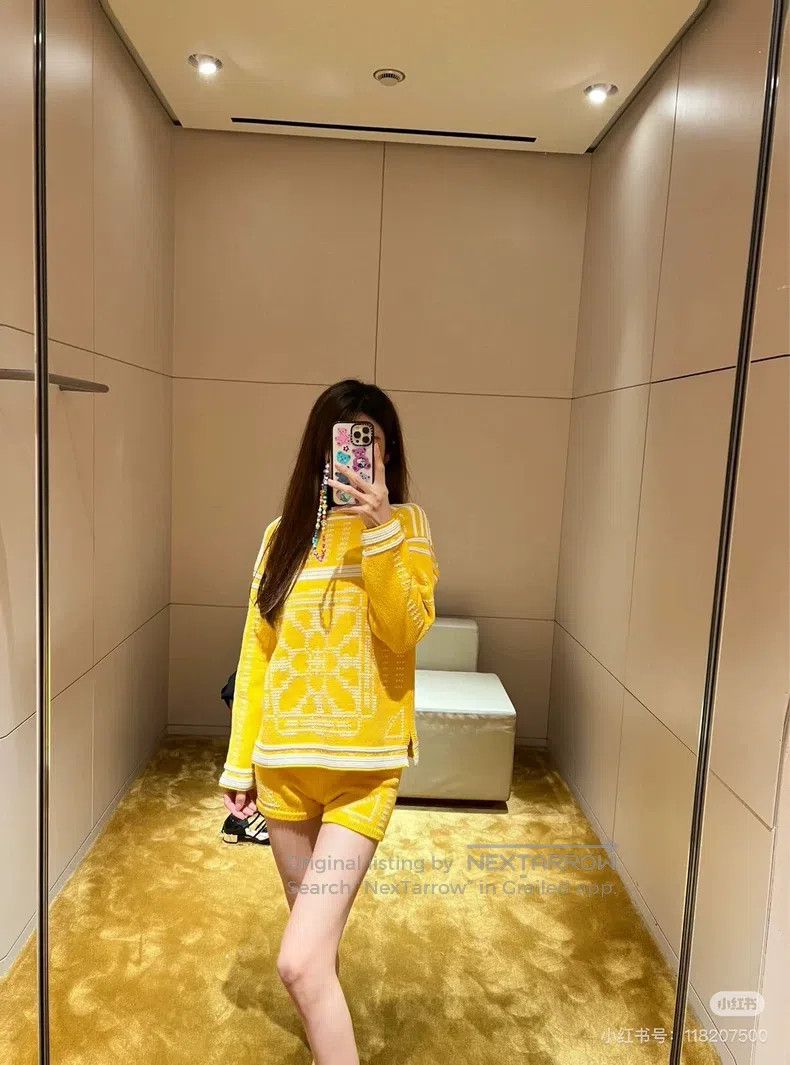 Hermes Hermes Yellow Knit Top Size XS / US 0-2 / IT 36-38 - 8 Thumbnail