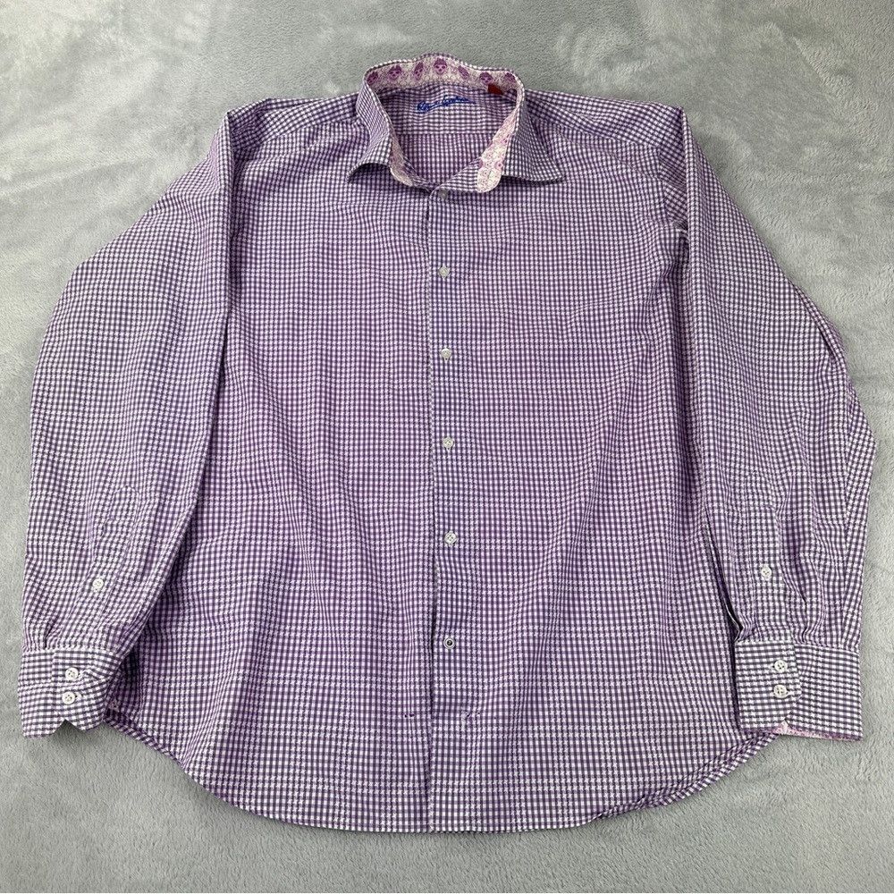 Robert Graham Robert Graham Long Sleeve Squared Pattern Dress Up Men’s Si Size US XL / EU 56 / 4 - 1 Thumbnail