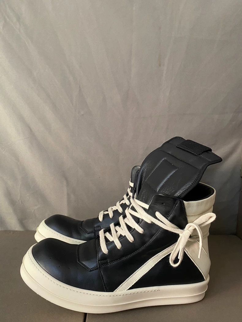 Rick Owens Rick Owens High-Top Leather Sneakers-yf Size US 10.5 / EU 43-44 - 1 Thumbnail