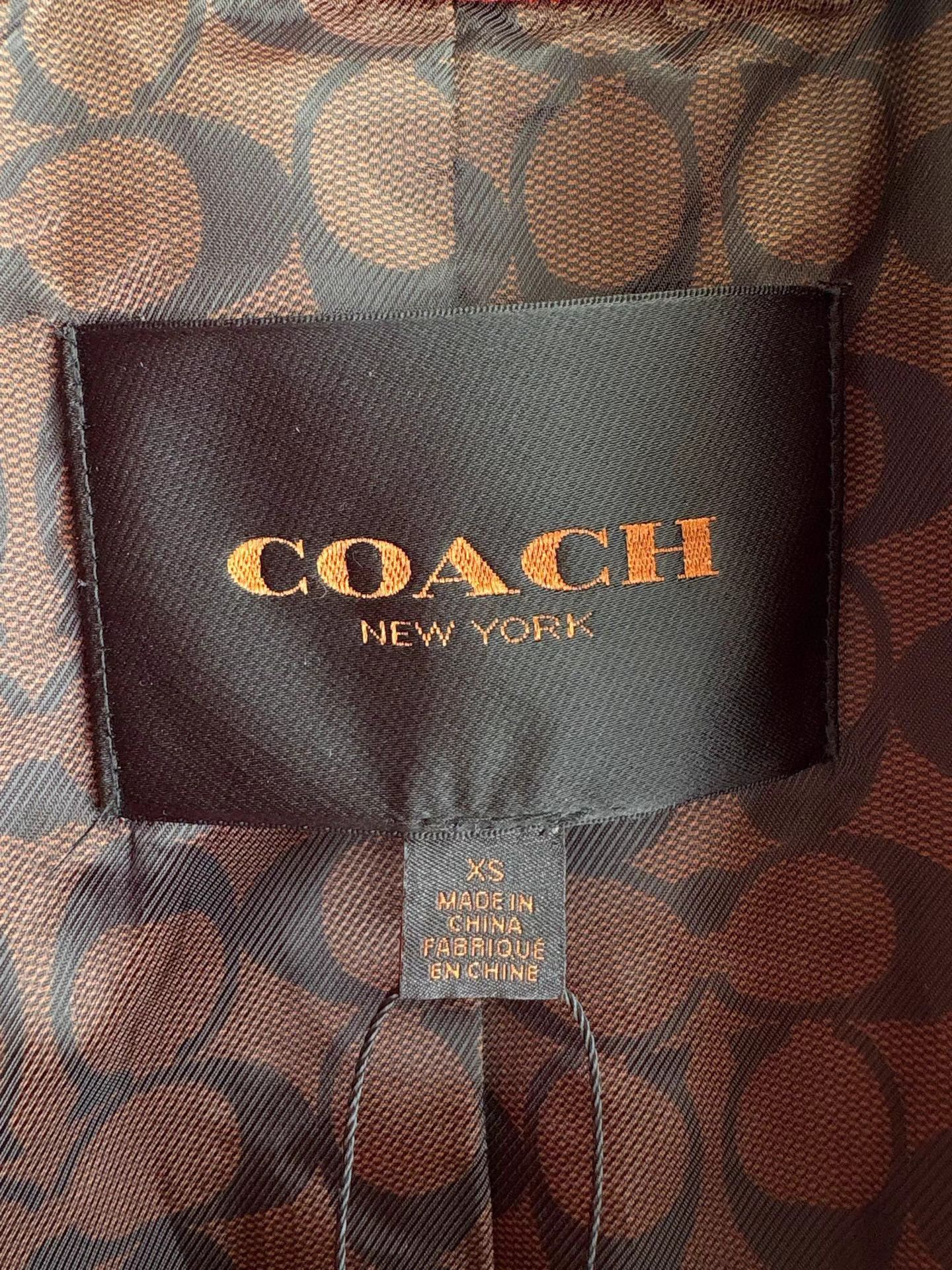 Coach COACH Red Double-breasted Trench Coat K1 Size XS / US 0-2 / IT 36-38 - 4 Thumbnail
