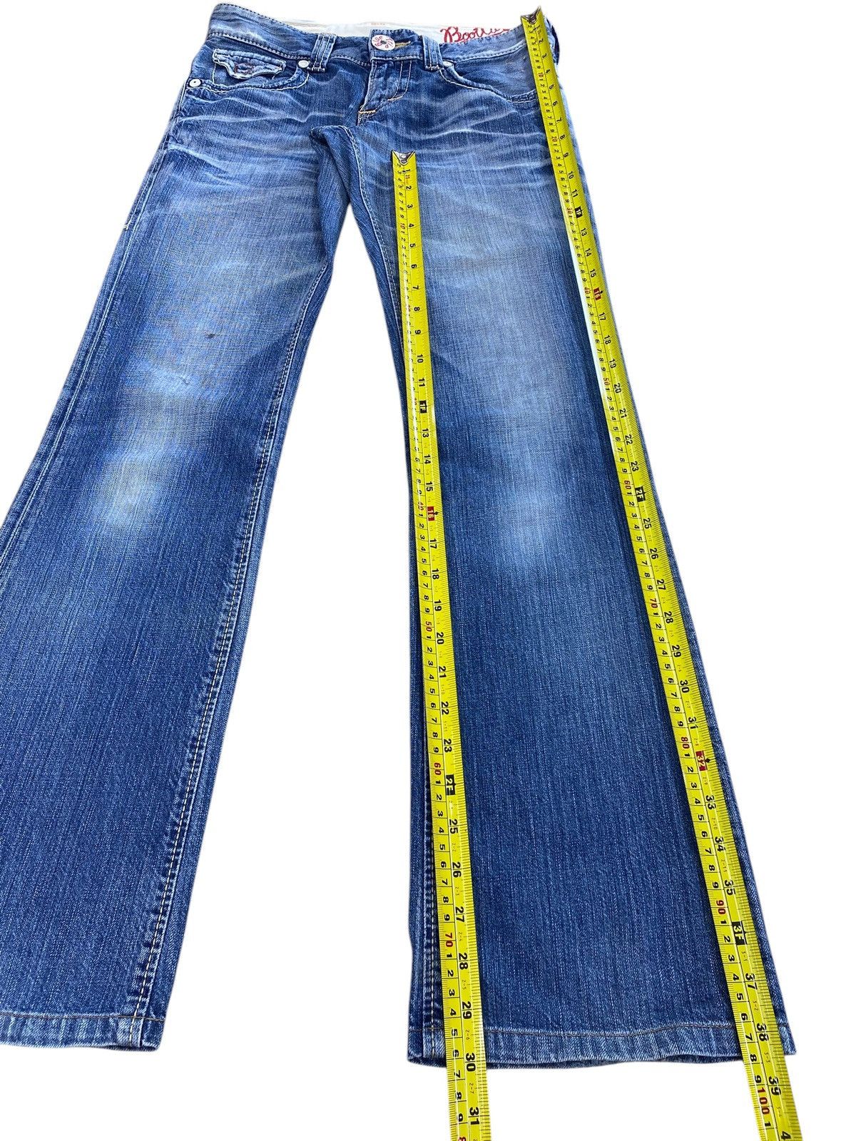 Edwin Edwin Blue Trip Faded Wash Whiskered Boot Cut Style Jeans Size US 28 / EU 44 - 7 Thumbnail
