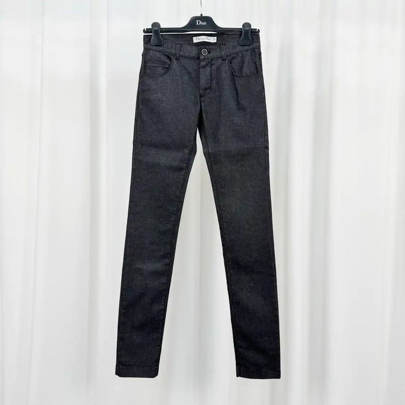Dior Dior Black Gray Denim Logo Women's Jeans 0089 Size 22" - 1 Thumbnail