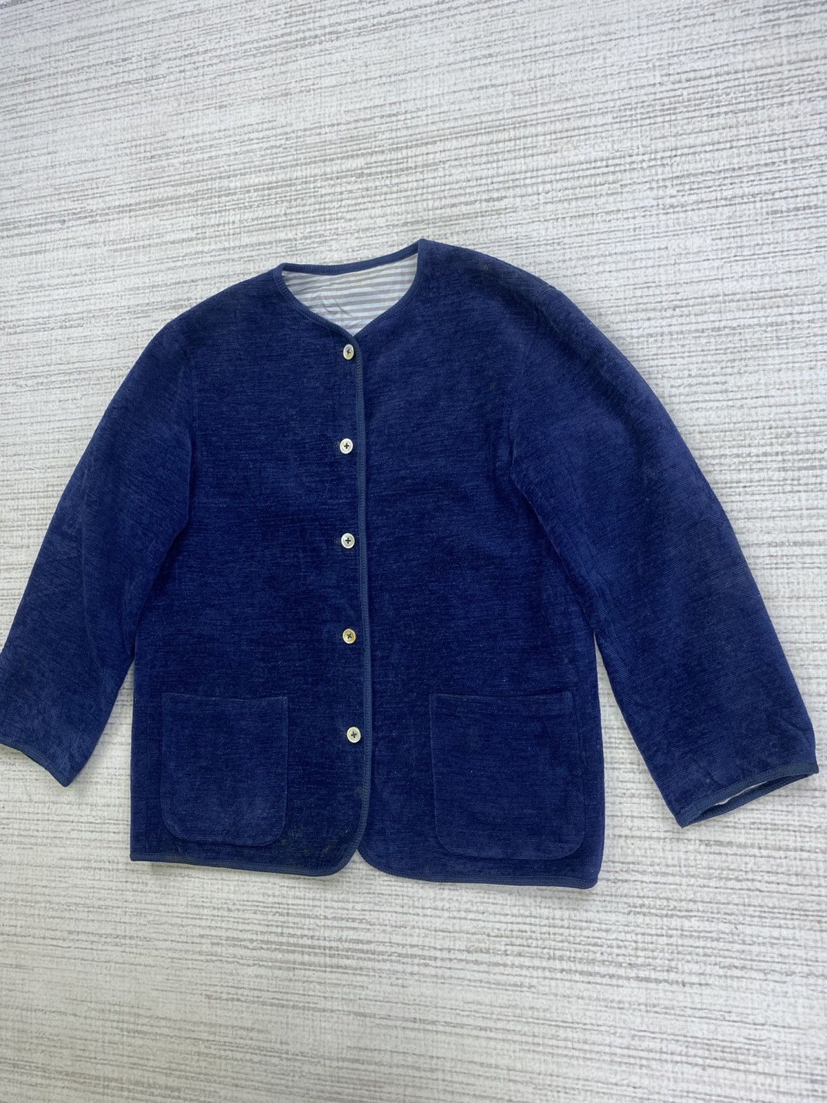 Valentino × Vintage Vintage Valentino Italy Reversible Striped Jacket Size US S / EU 44-46 / 1 - 5 Thumbnail