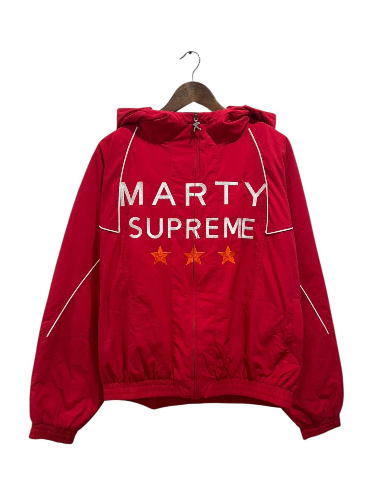 Nahmias NAHMIAS x A24 Marty Supreme Classic Warm Up Jacket USA Red Size US S / EU 44-46 / 1 - 1 Thumbnail