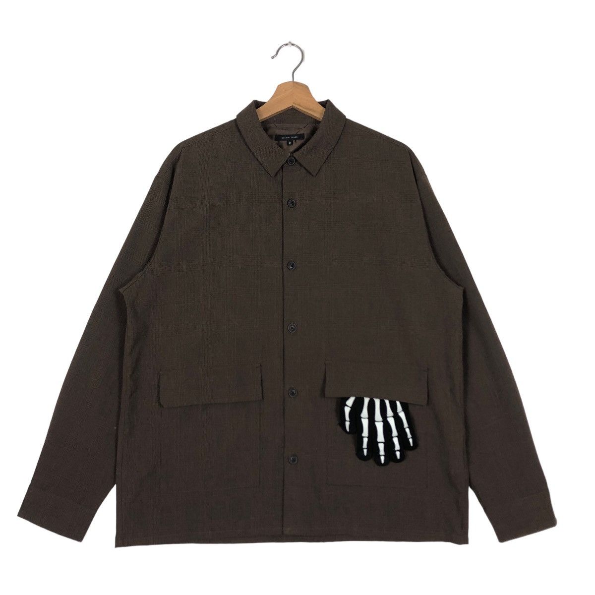 Issey Miyake 🔥90’s Herringbone Bomber Jacket Global Work Japan Made Size US M / EU 48-50 / 2 - 2 Thumbnail