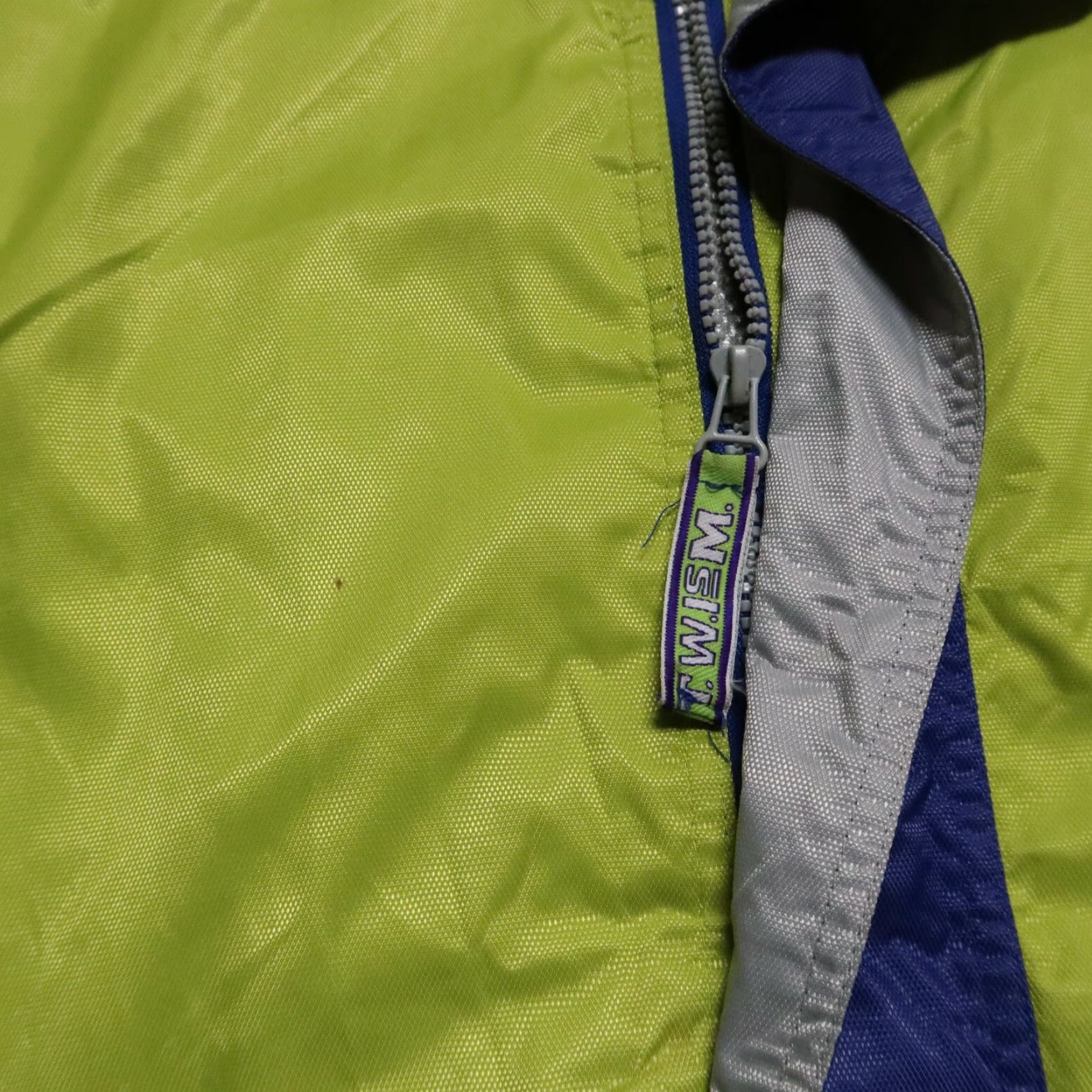 Vintage Vintage TWISM The World is Mine Nylon Jacket Mens XL Neon Green 90s Rap Hip Hop Shaquille O'Neal Jacket Size US XL / EU 56 / 4 - 7 Thumbnail